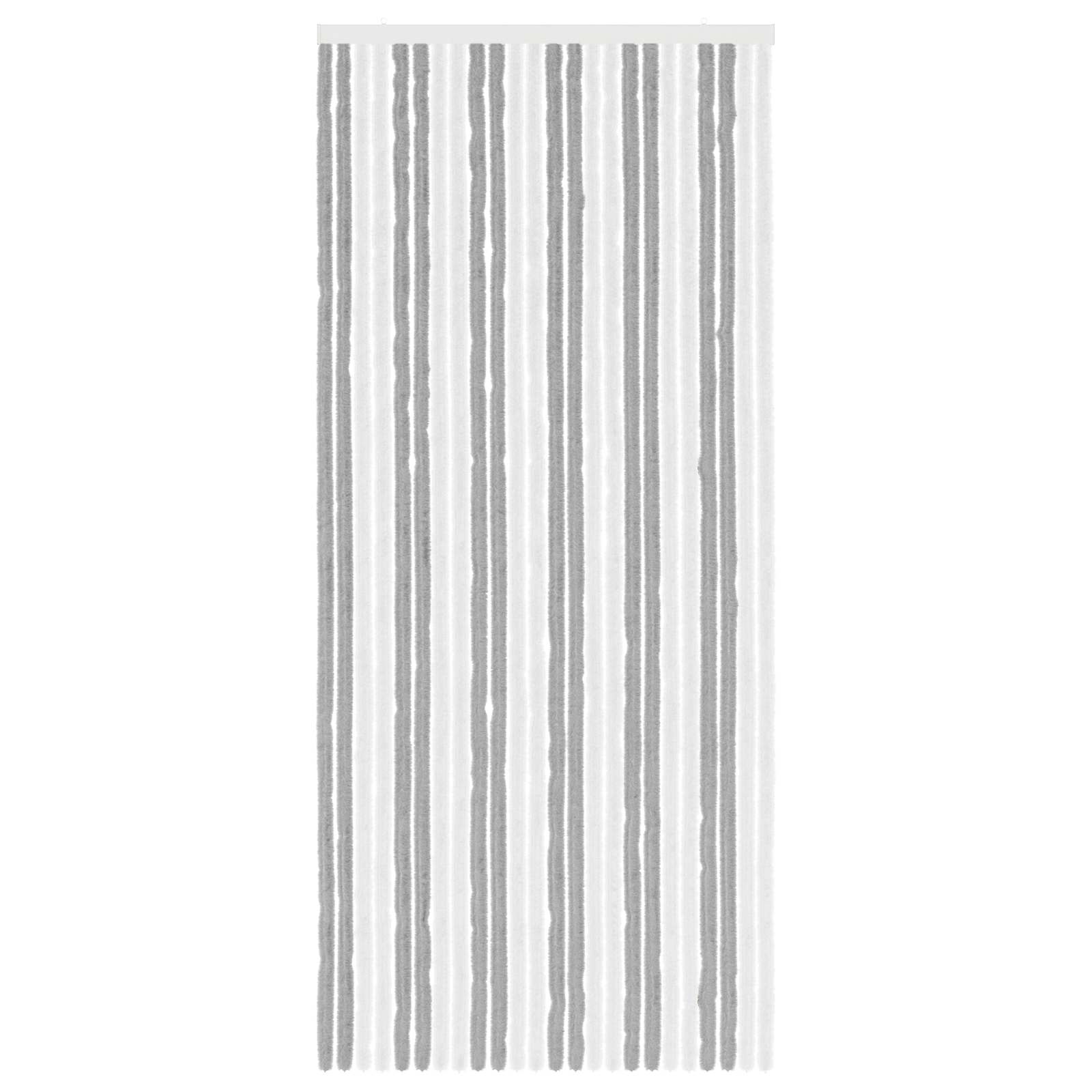 Zavjesa protiv insekata Chenille Siva i bijela 100 x 230 cm