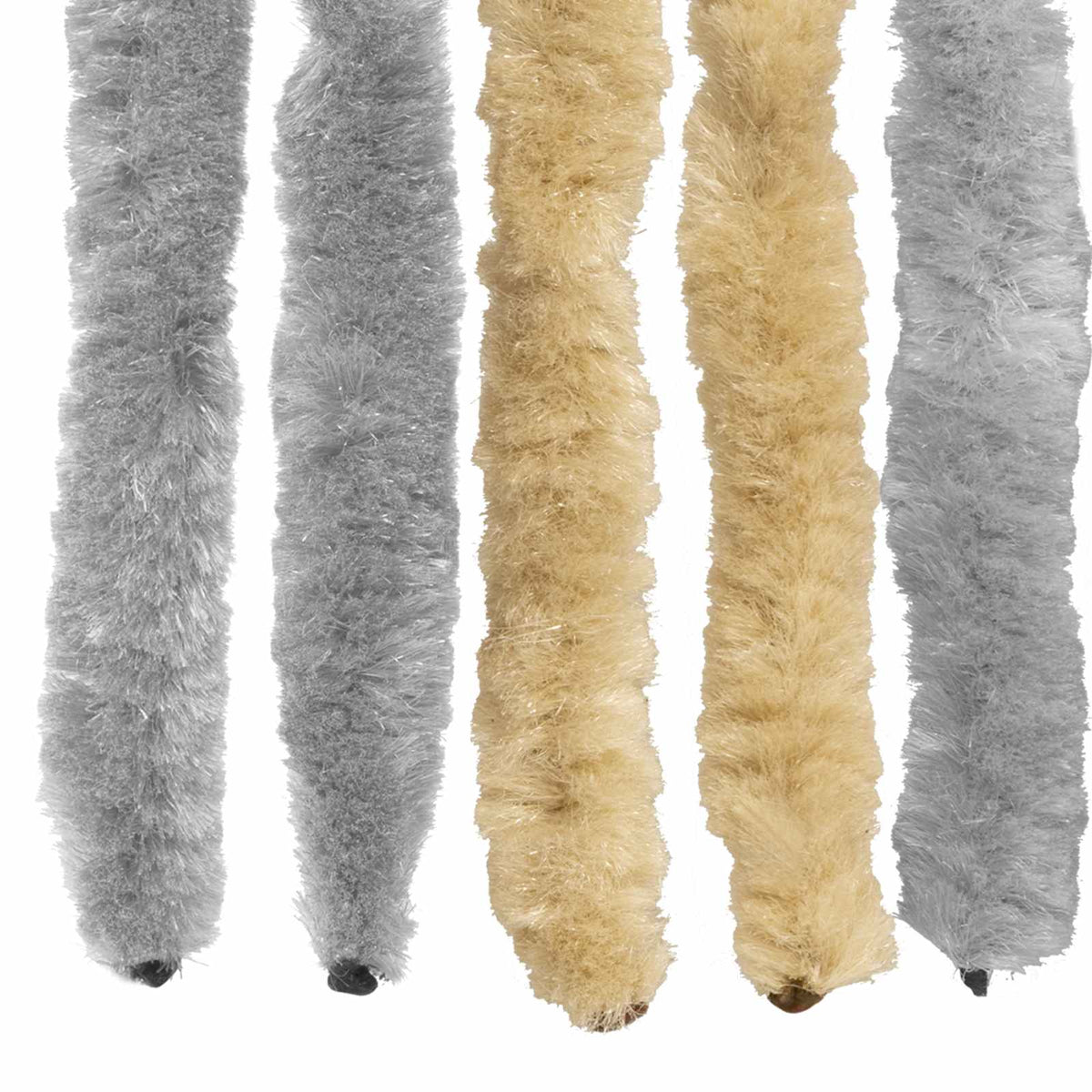 Zavjesa protiv insekata Chenille Siva i bež 100 x 200 cm
