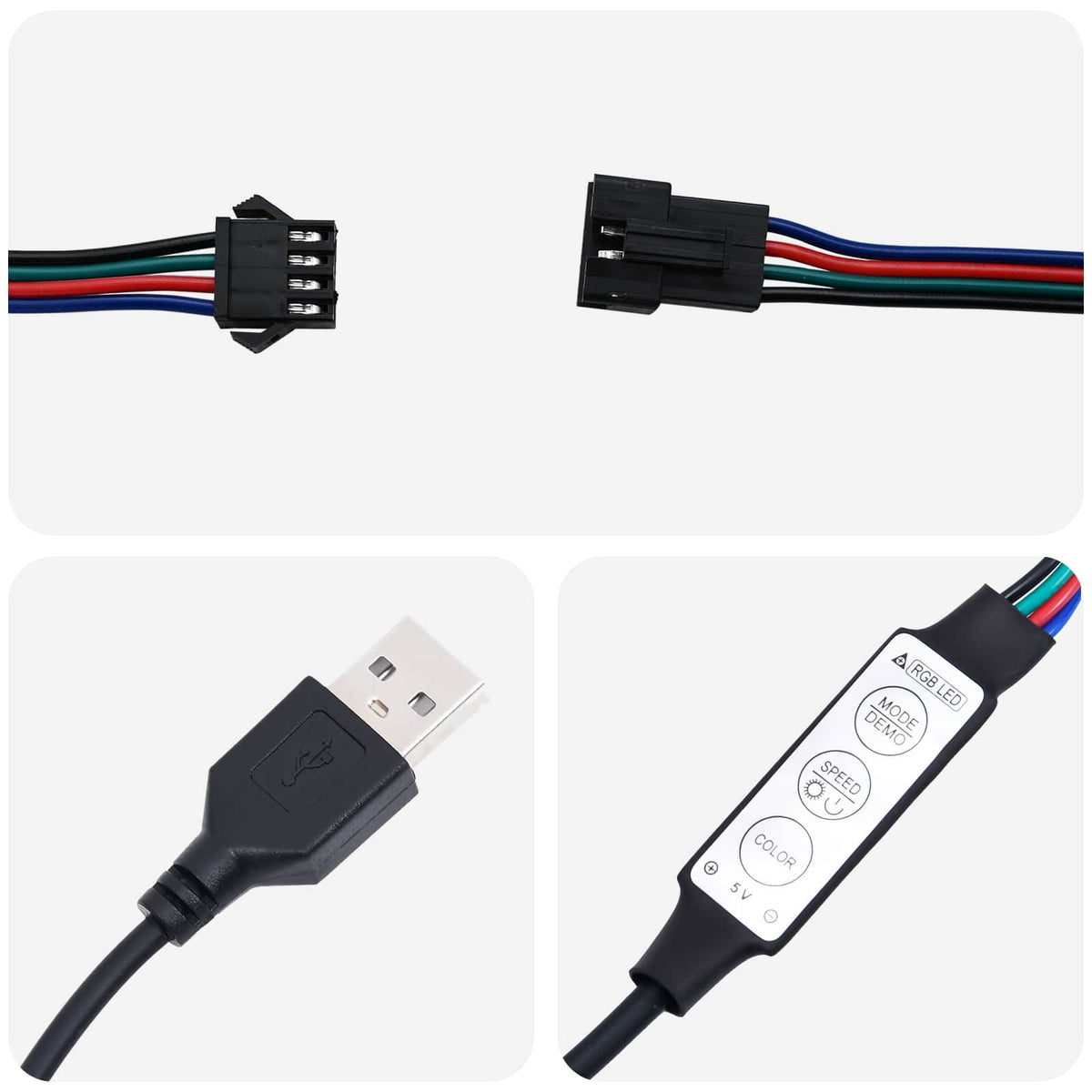 LED traka 55 cm Šareni PVC