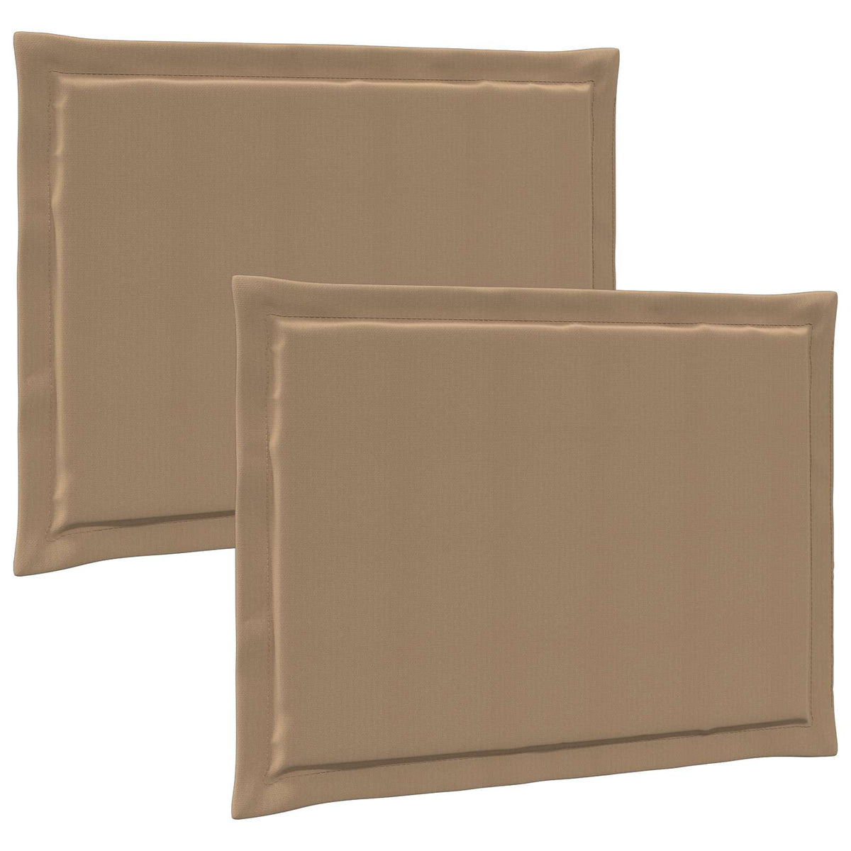 Jastučići za sjedenje 2 pcs Sivosmeđa 47 x 36 x 2 cm Poliester