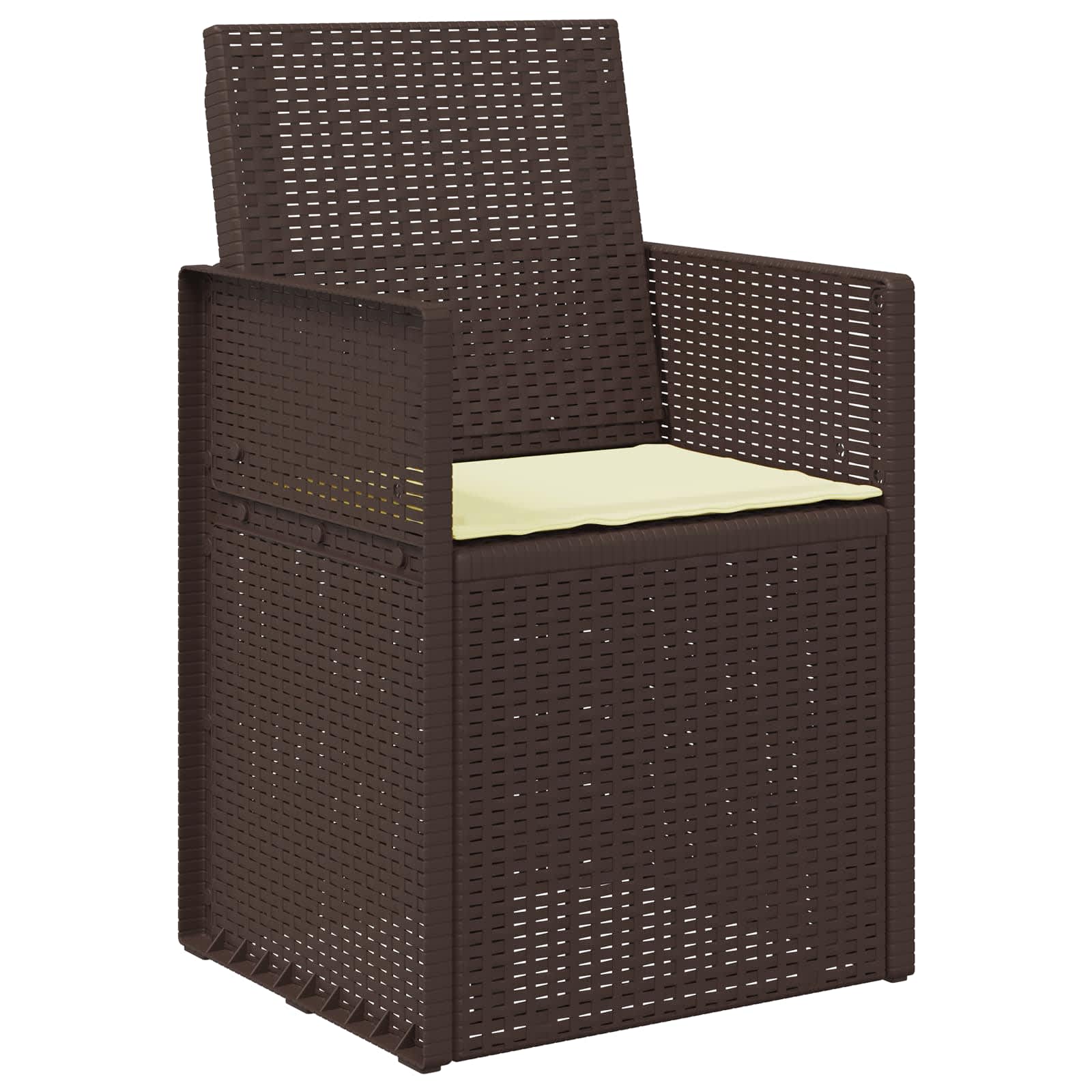 Jastučići za sjedenje 4 pcs Krem 47 x 36 x 2 cm Poliester