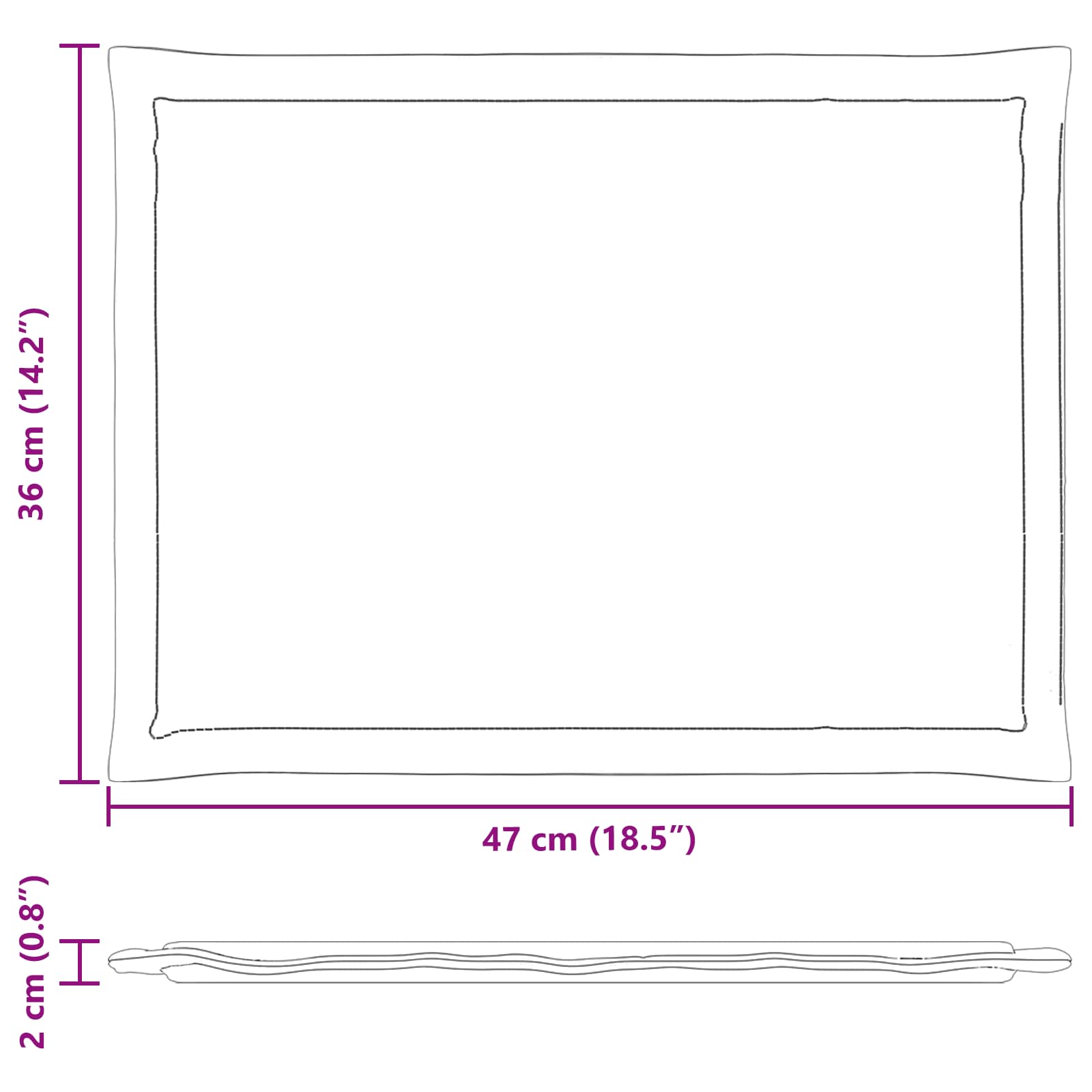 Jastučići za sjedenje 4 pcs Krem 47 x 36 x 2 cm Poliester