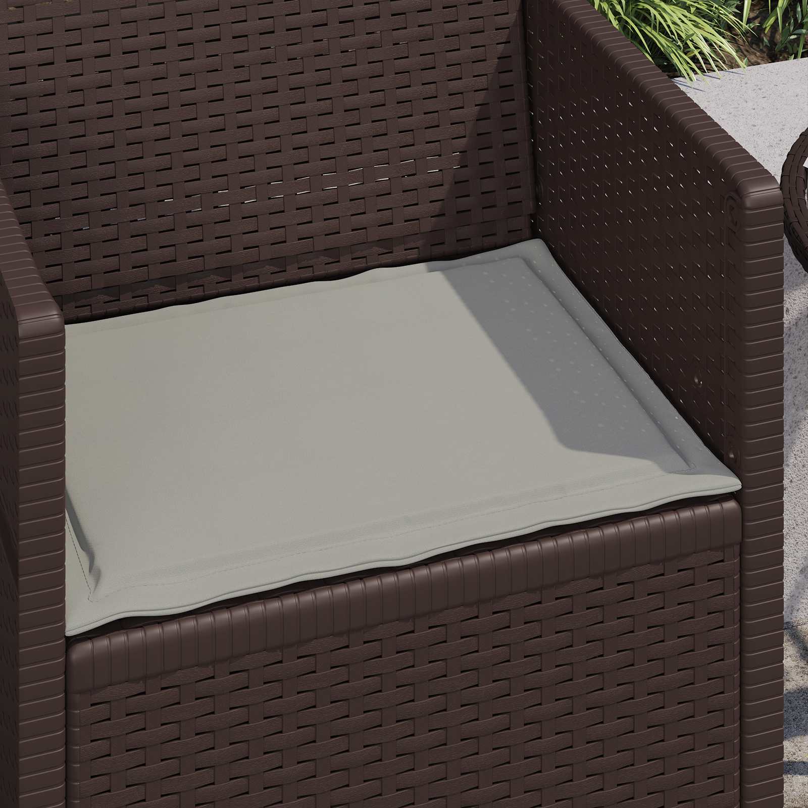 Jastučići za sjedenje 4 pcs Svjetlosiva 47 x 36 x 2 cm