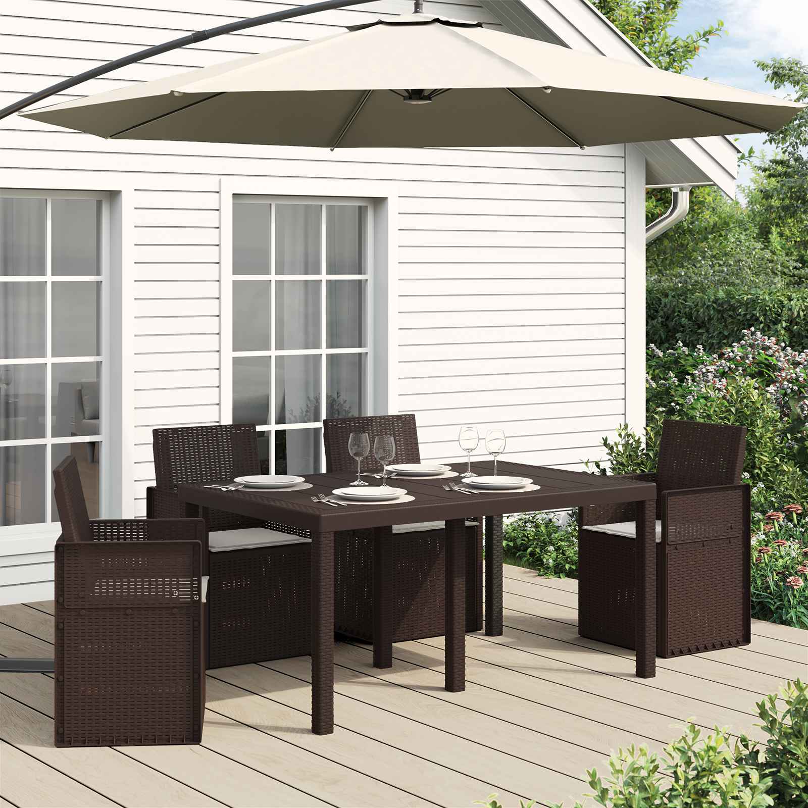 Jastučići za sjedenje 4 pcs Svjetlosiva 47 x 36 x 2 cm