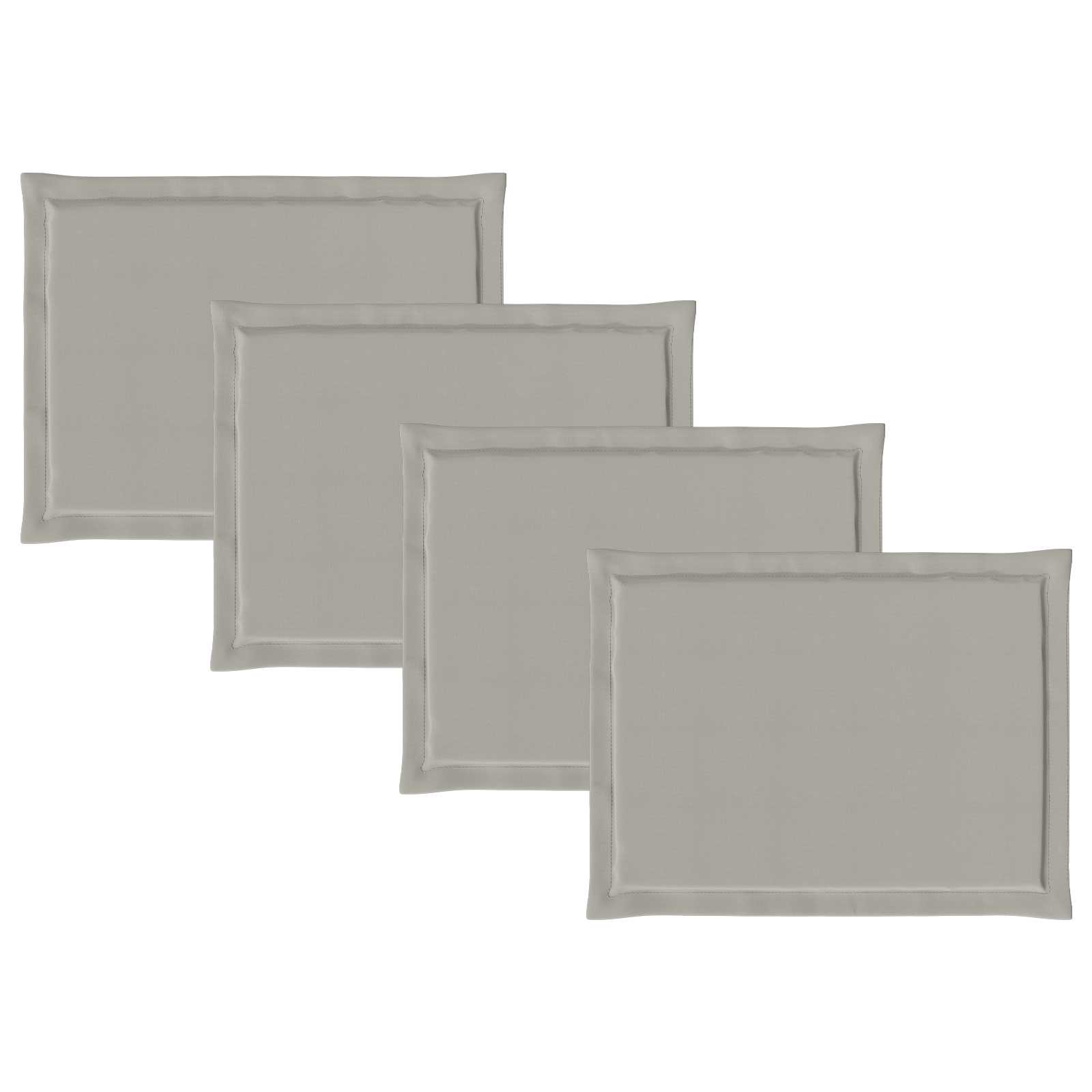 Jastučići za sjedenje 4 pcs Svjetlosiva 47 x 36 x 2 cm