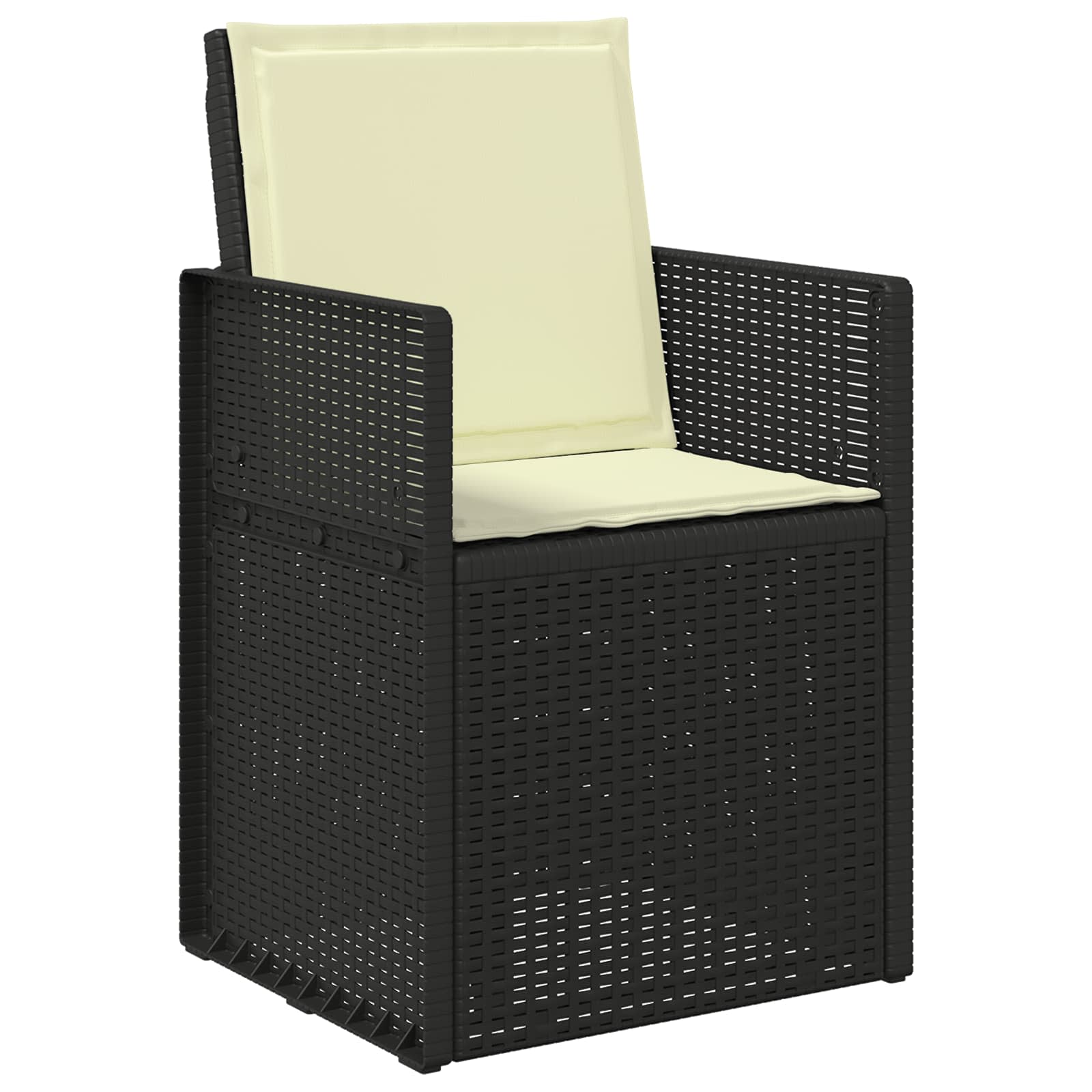 Jastučići za sjedenje i leđa 2 pcs Krem 47 x 45 x 2 cm