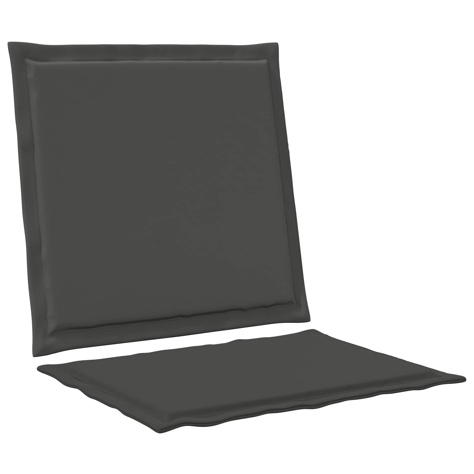 Jastučići za sjedenje i leđa 2 pcs Antracit 47 x 45 x 2 cm