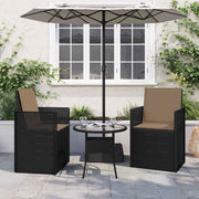 Jastučići za sjedenje i leđa 2 pcs Sivosmeđa 47 x 45 x 2 cm