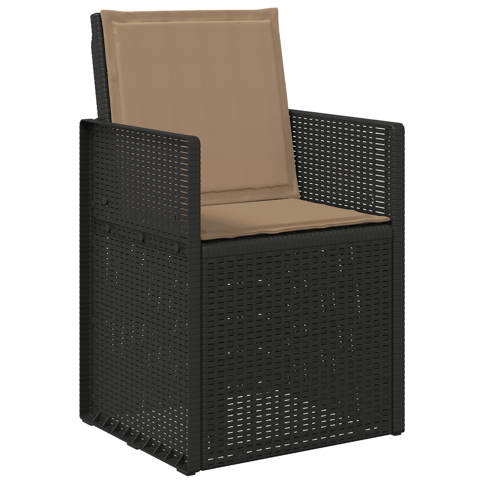 Jastučići za sjedenje i leđa 2 pcs Sivosmeđa 47 x 45 x 2 cm