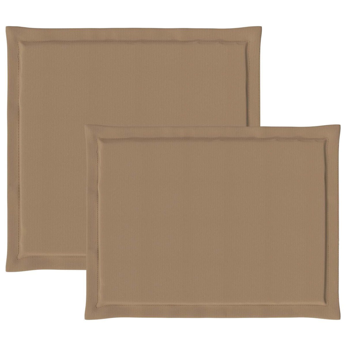 Jastučići za sjedenje i leđa 2 pcs Sivosmeđa 47 x 45 x 2 cm
