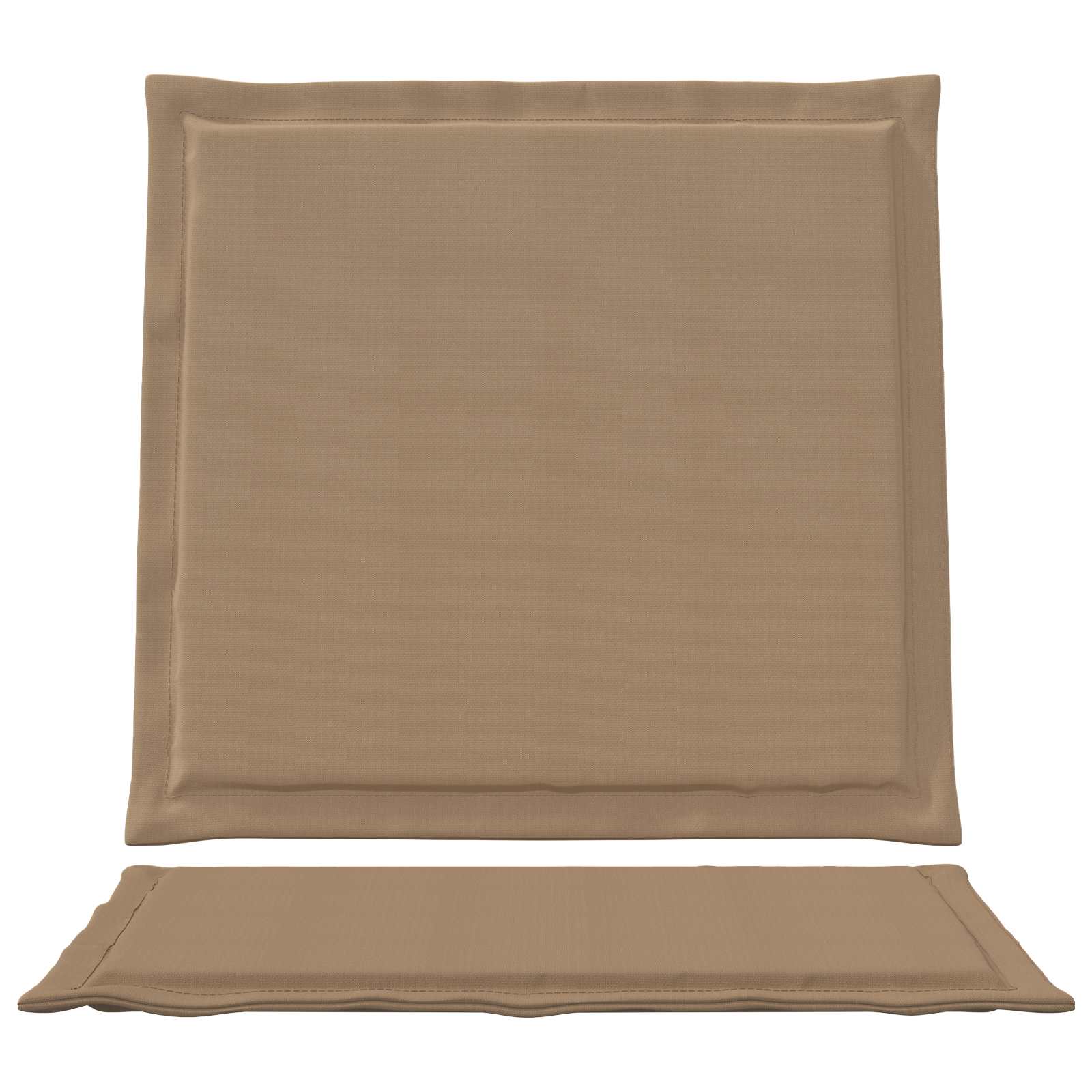 Jastučići za sjedenje i leđa 4 pcs Sivosmeđa 47 x 45 x 2 cm