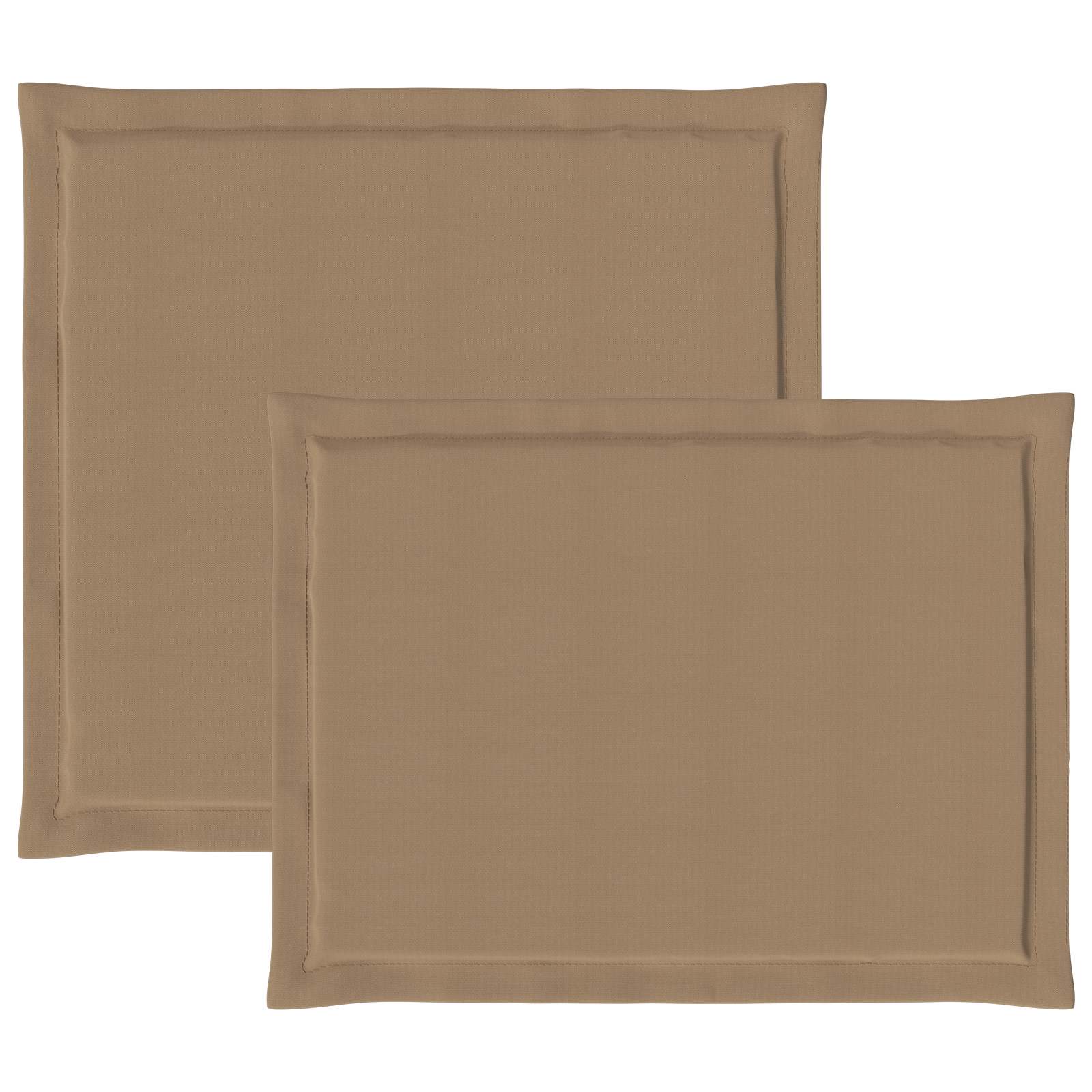 Jastučići za sjedenje i leđa 4 pcs Sivosmeđa 47 x 45 x 2 cm