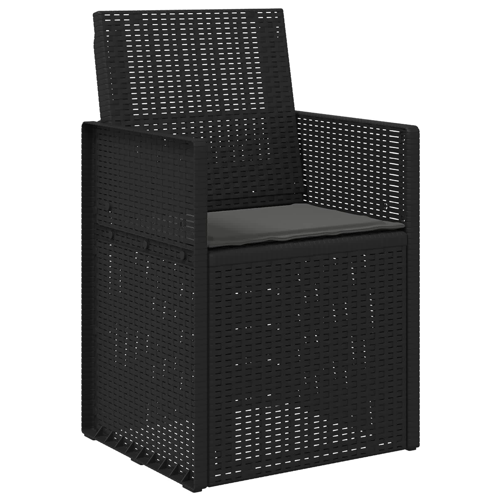 Vrtne stolice za blagovanje 2 pcs Antracit PP