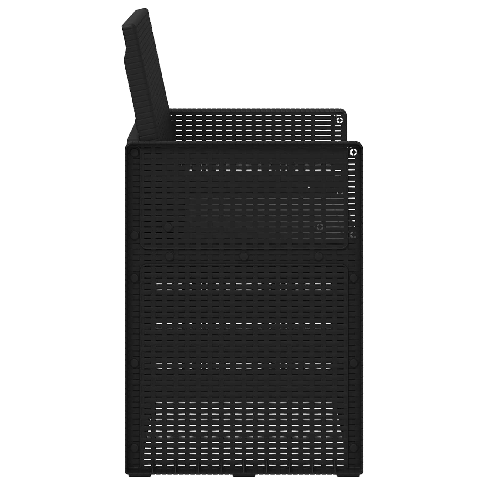 Vrtne stolice za blagovanje 2 pcs Antracit PP
