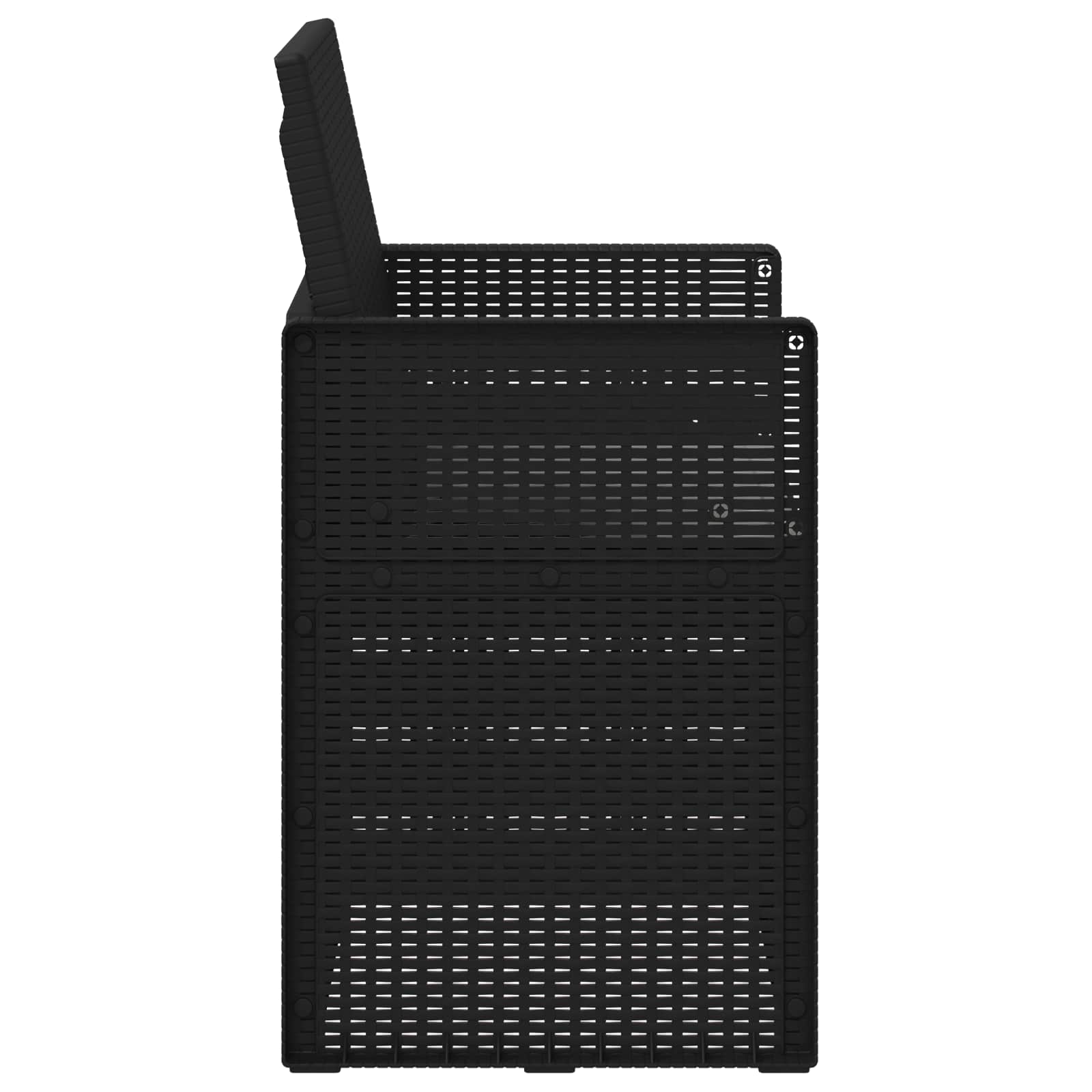 Vrtne stolice za blagovanje 2 pcs Antracit i Svjetlosiva PP