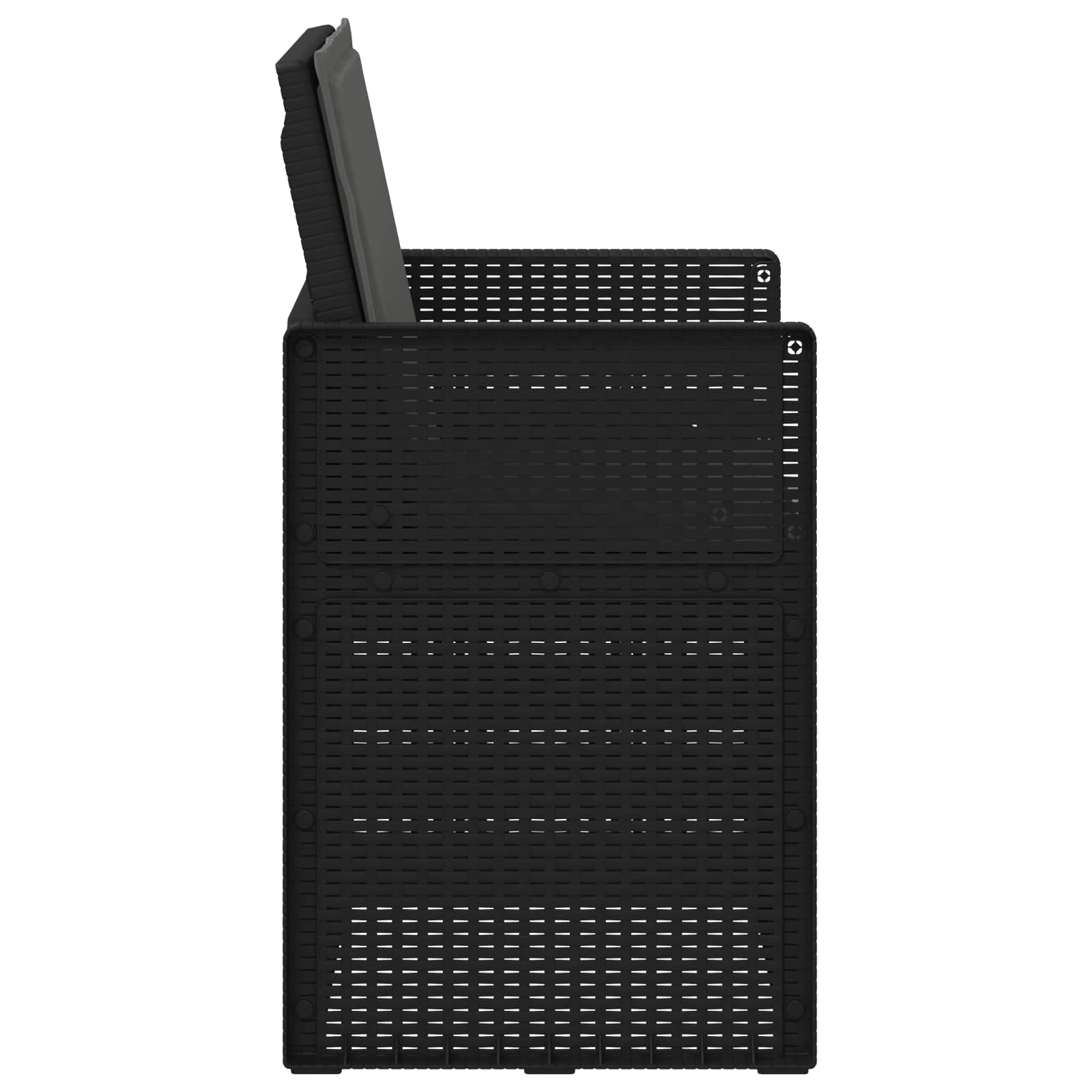 Vrtne stolice za blagovanje 2 pcs Antracit PP