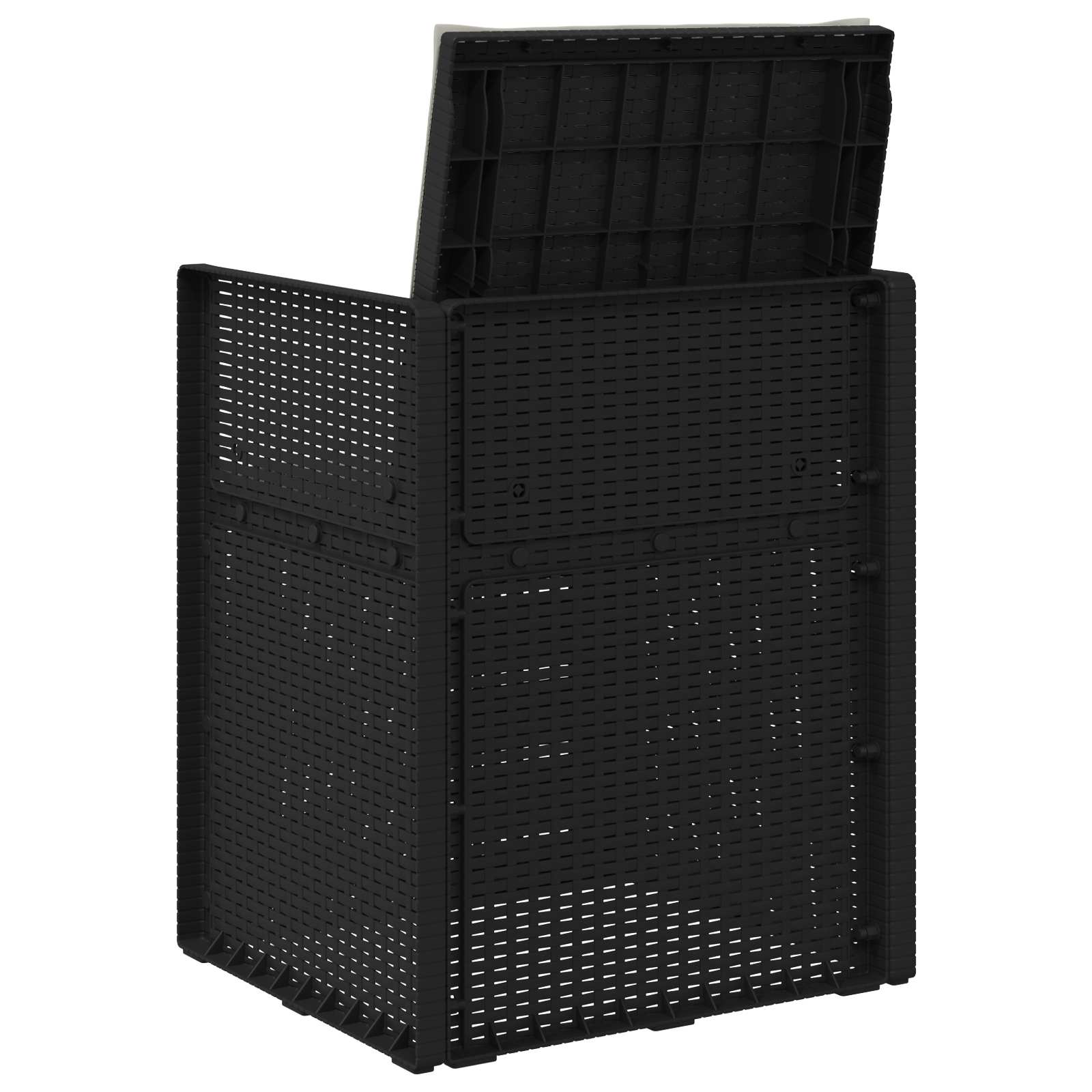 Vrtne stolice za blagovanje 2 pcs Antracit i Svjetlosiva PP