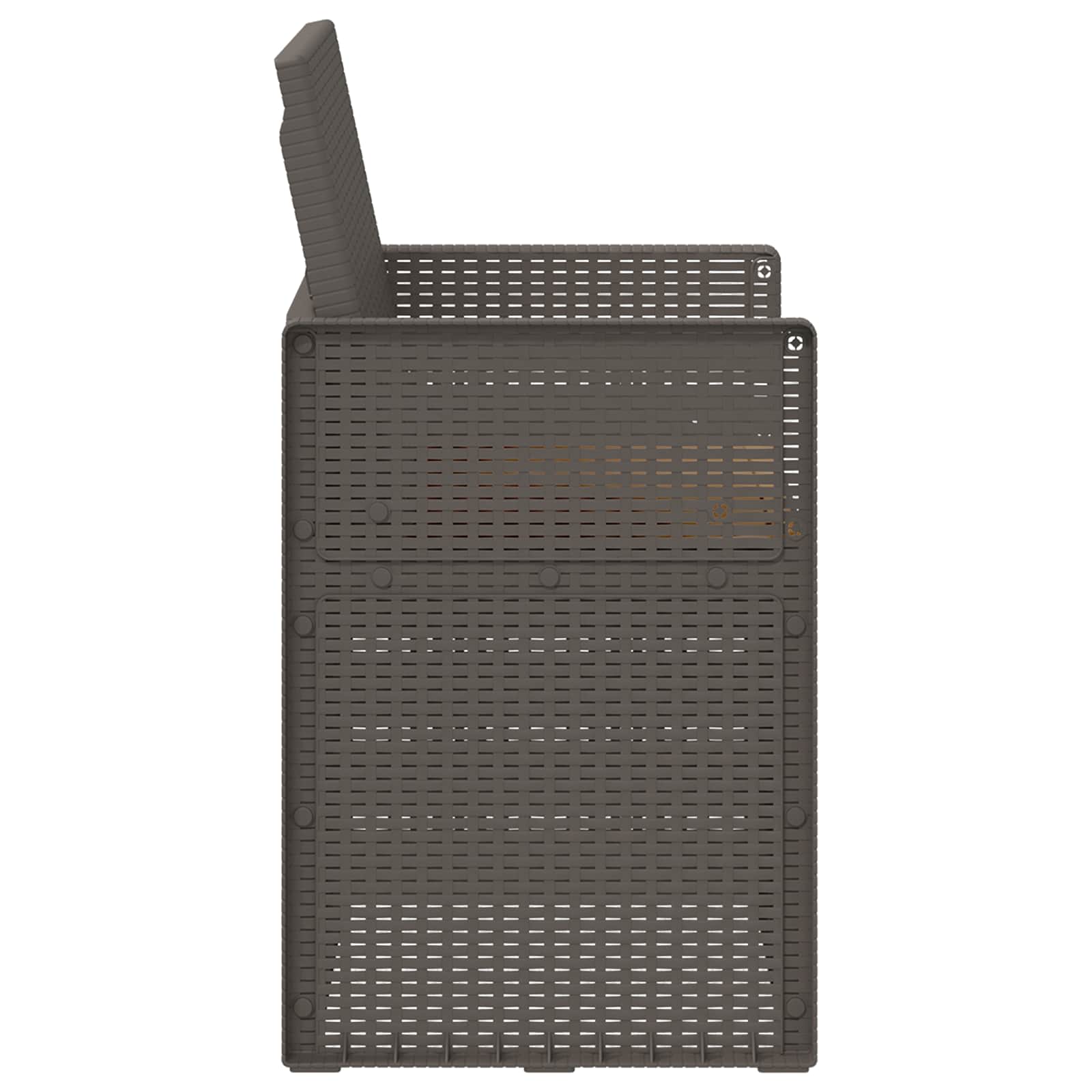 Vrtne stolice za blagovanje 2 pcs Svijetlosiva i taupe PP