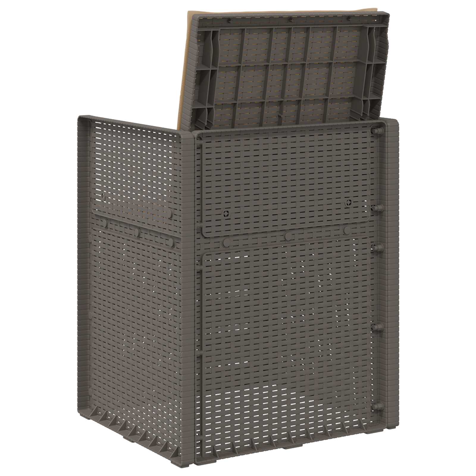 Vrtne stolice za blagovanje 2 pcs Svijetlosiva i taupe PP