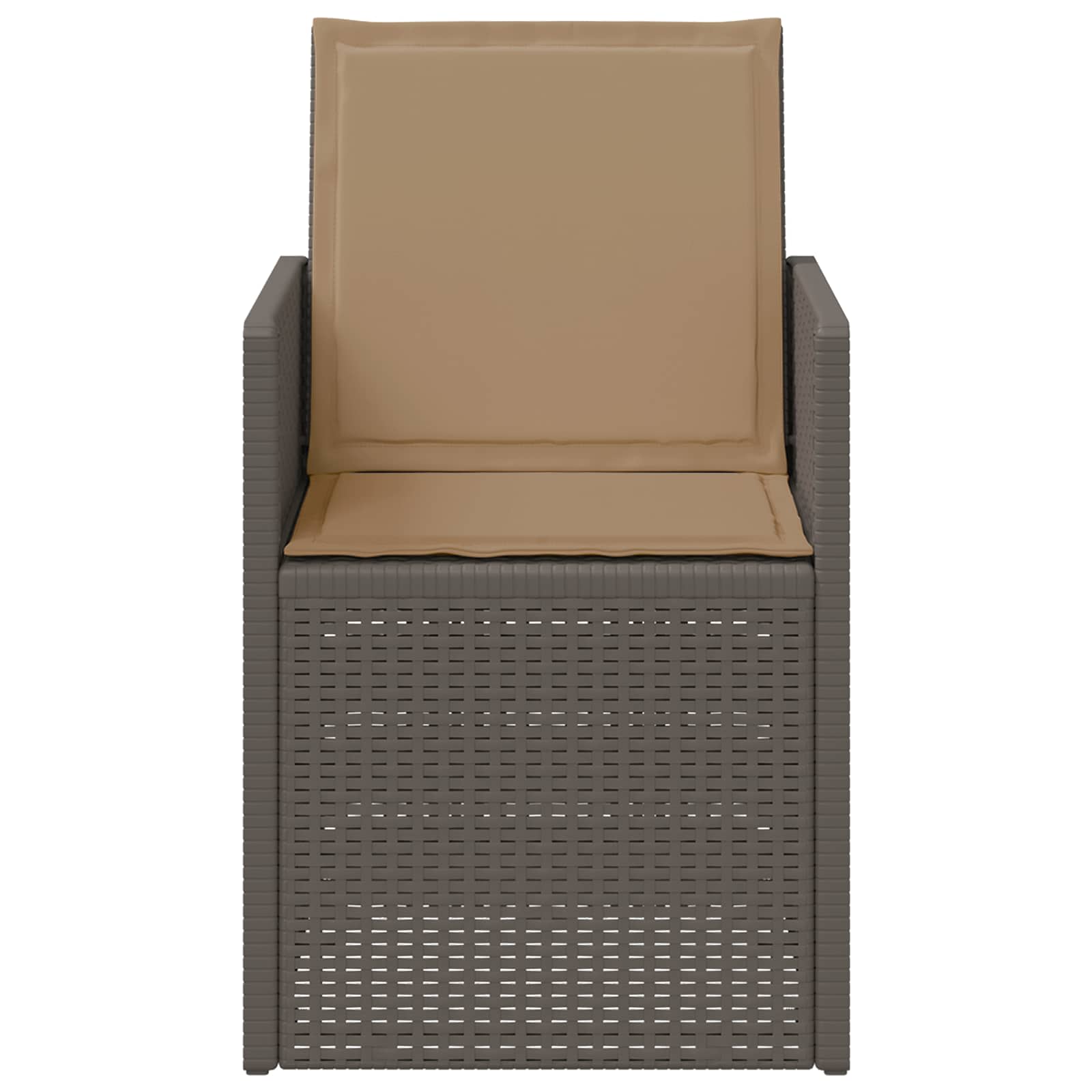 Vrtne stolice za blagovanje 2 pcs Svijetlosiva i taupe PP