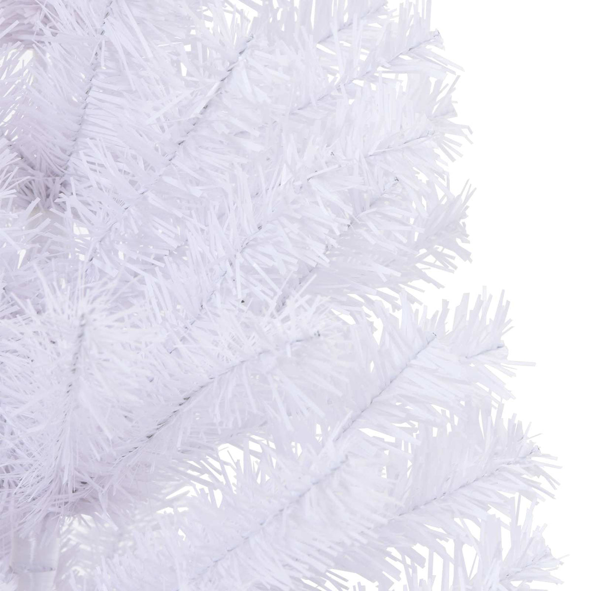 Umjetno božićno drvce s stalakom Bijelo 150 cm PVC i čelik