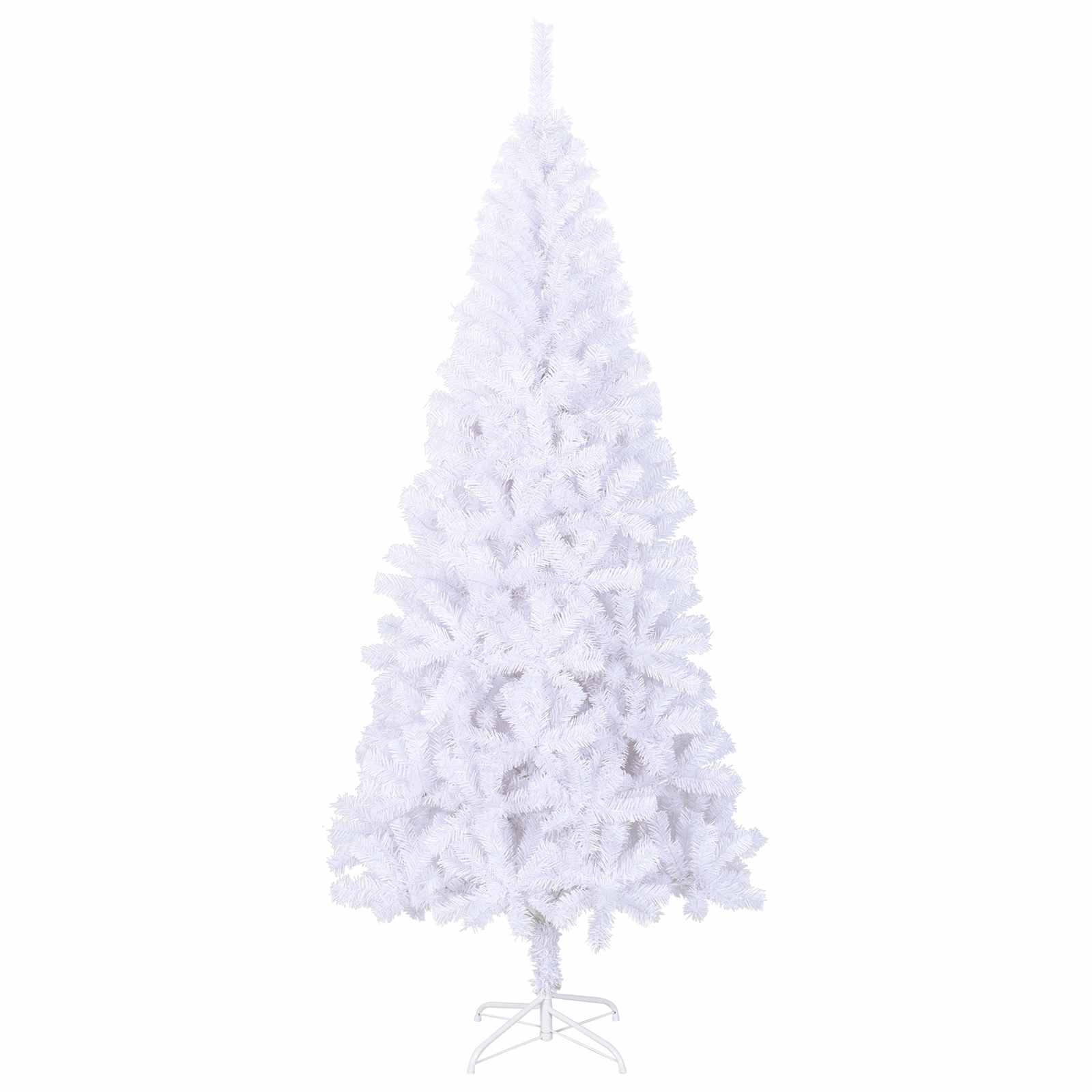 Umjetno božićno drvce s stalakom Bijelo 180 cm PVC i čelik