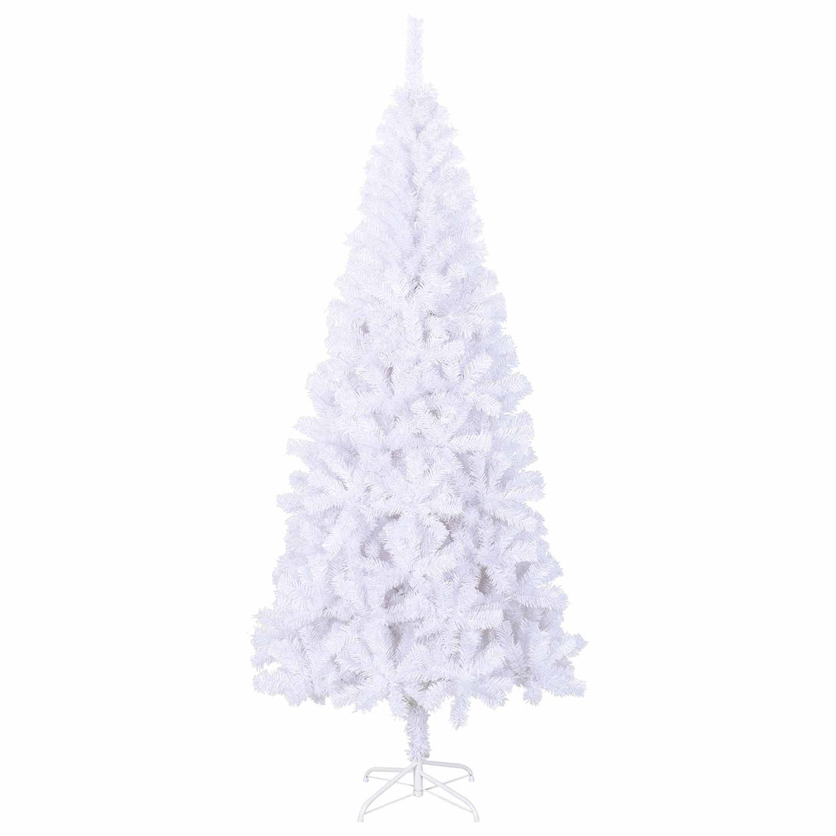 Umjetno božićno drvce s stalakom Bijelo 180 cm PVC i čelik