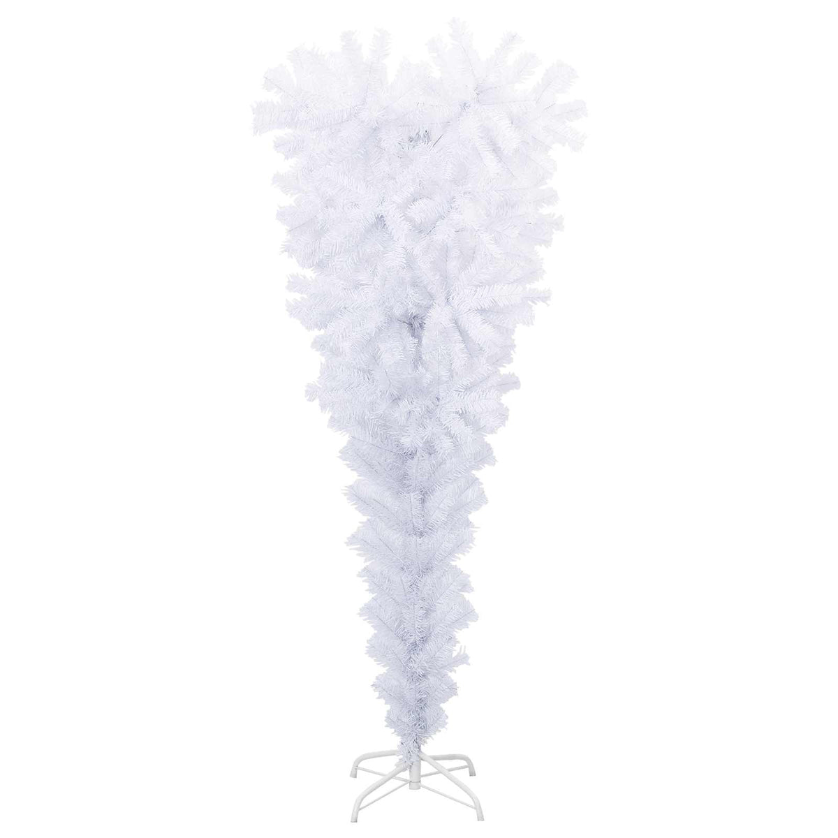Umjetno božićno drvce s stalakom Bijelo 120 cm PVC i čelik