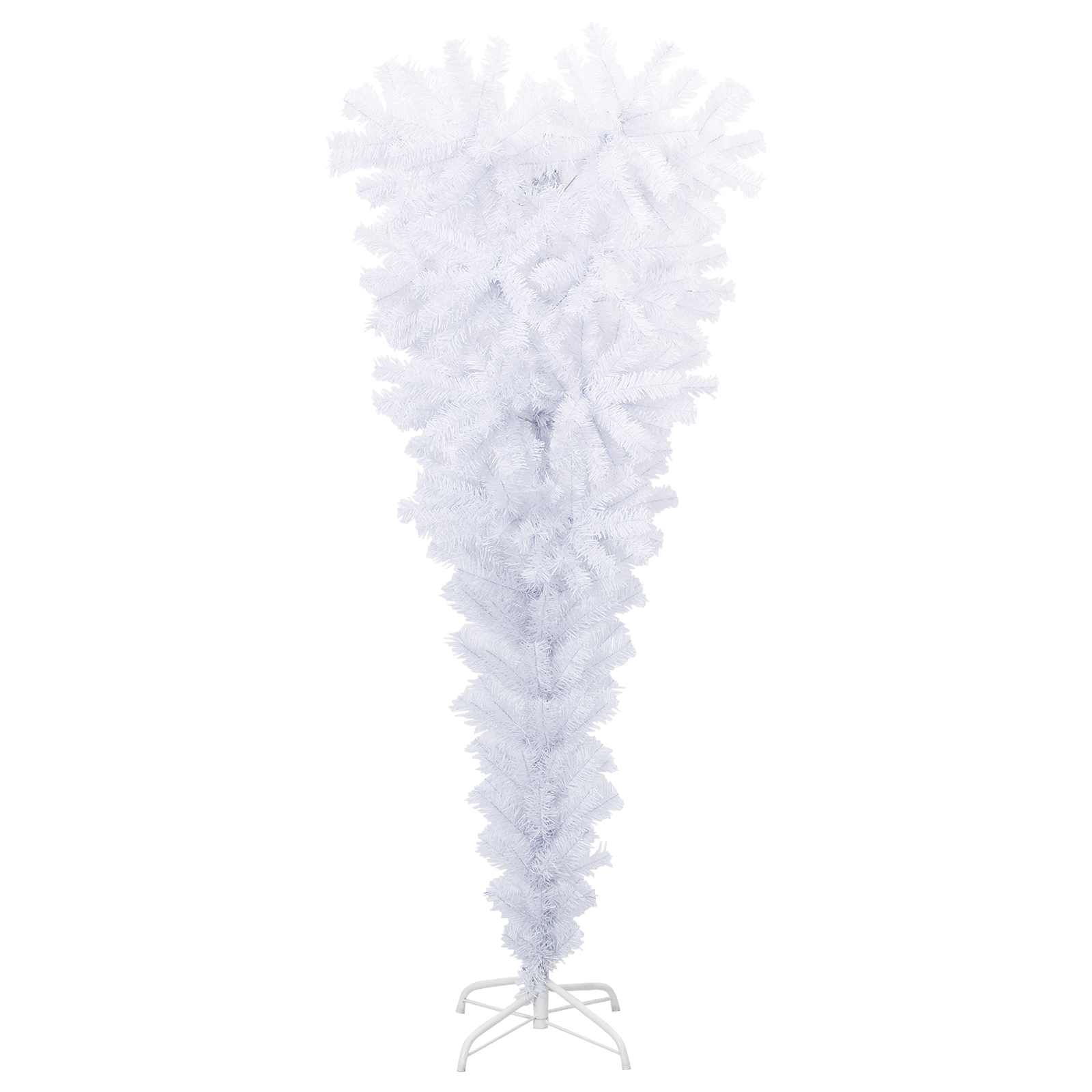 Umjetno božićno drvce s stalakom Bijelo 120 cm PVC i čelik