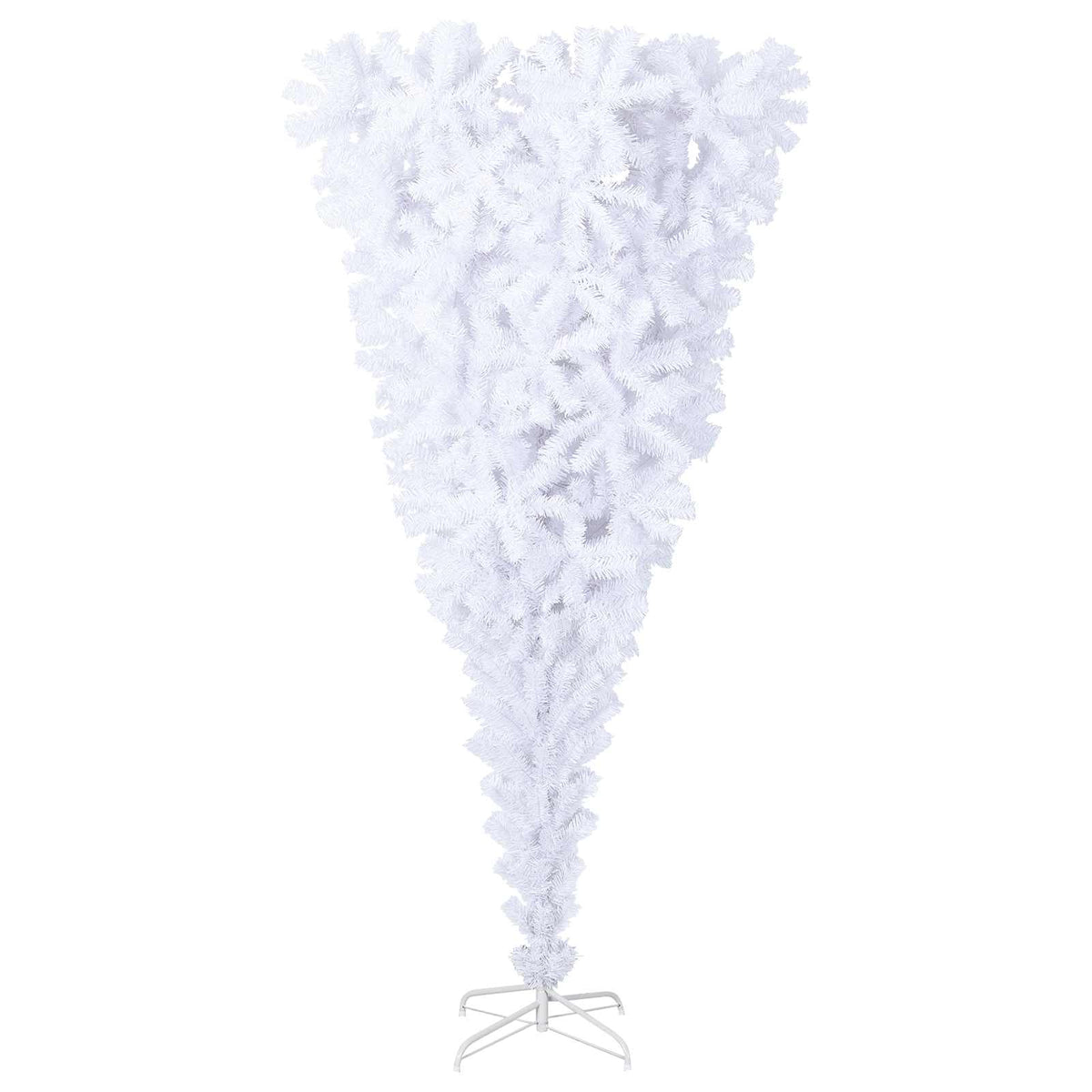 Umjetno božićno drvce s stalakom Bijelo 240 cm PVC i Čelik
