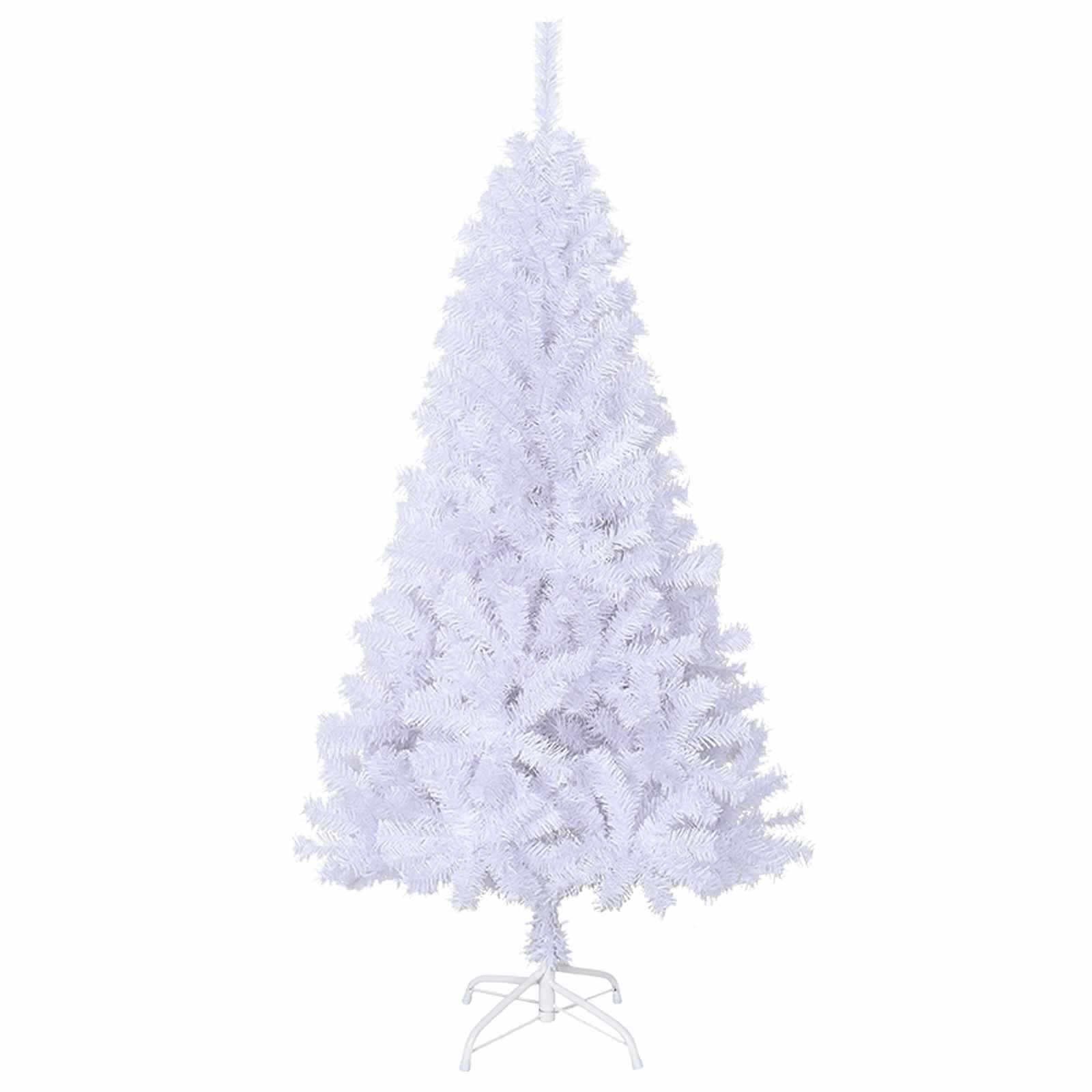 Umjetno božićno drvce s stalakom Bijelo 120 cm PVC i čelik