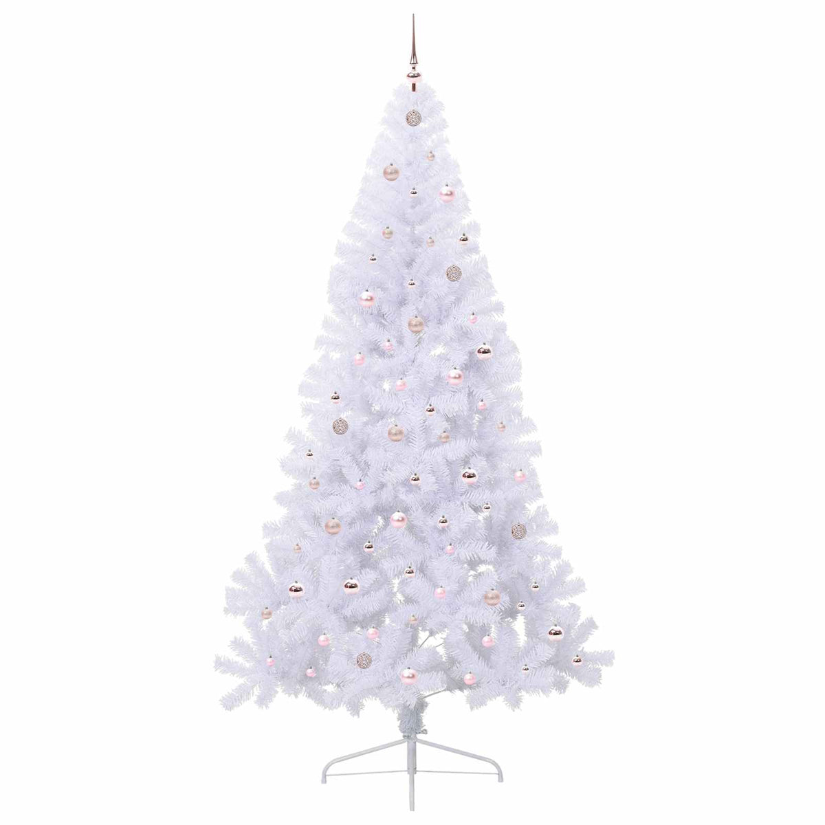 Umjetno božićno drvce Bijela 240 cm PVC i čelik