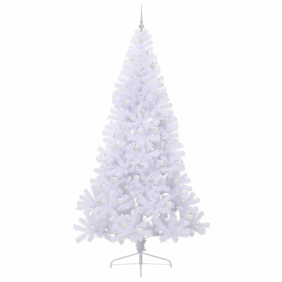 Umjetno božićno drvce Bijela 240 cm PVC i čelik