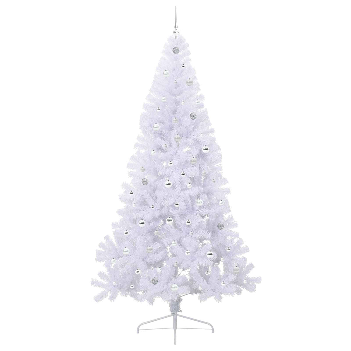 Umjetno božićno drvce Bijela 240 cm PVC i čelik
