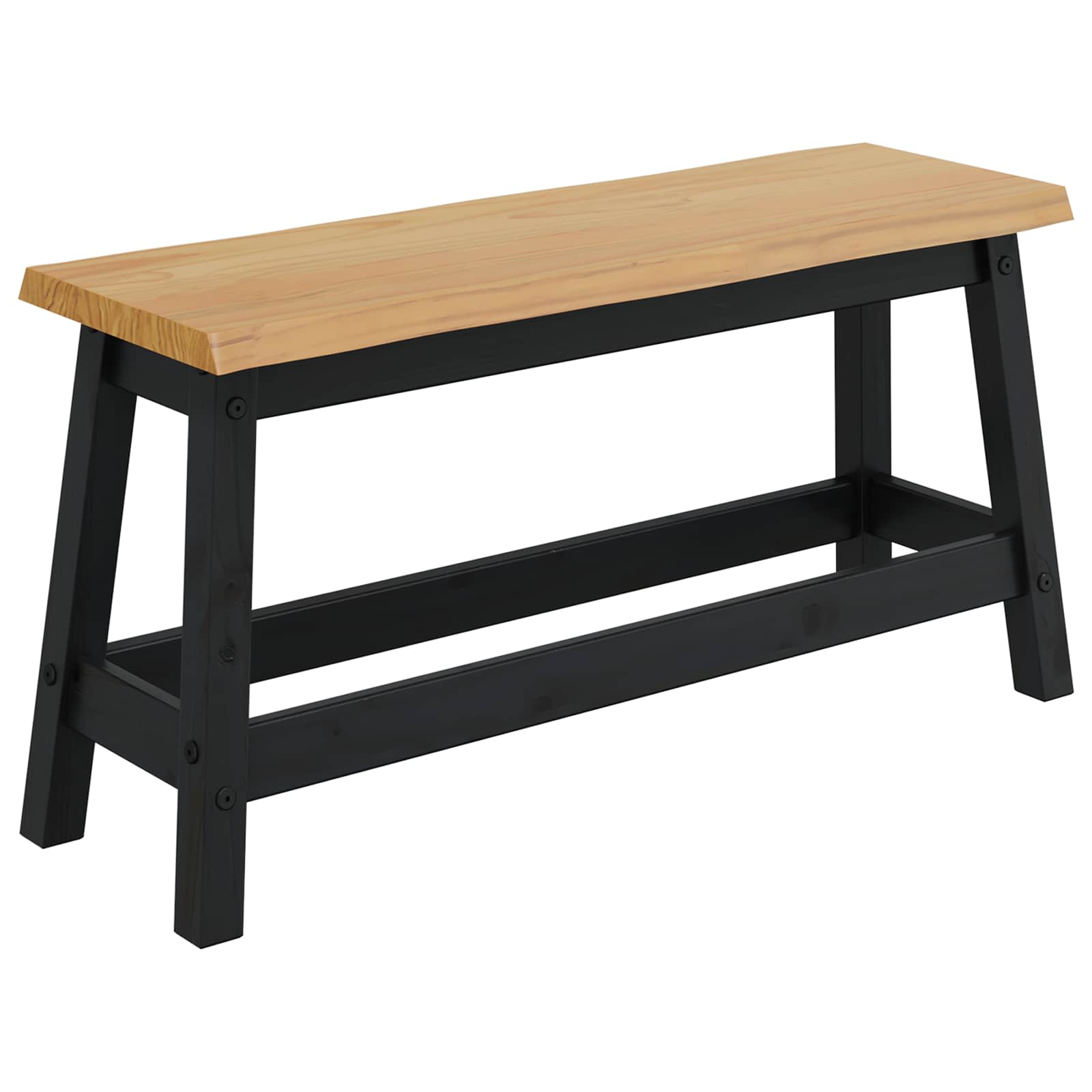 Klupa za blagovanje EKAI Crna 91,5 x 29 x 45,5 cm