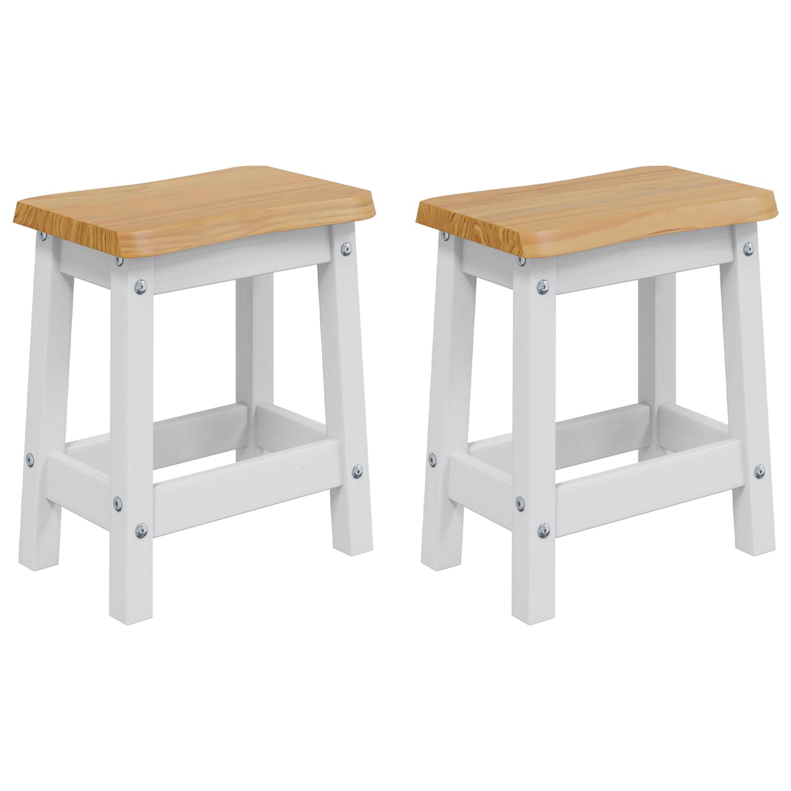 Barska stolica EKAI 2 pcs Bijela 40 x 29 x 45,5 cm