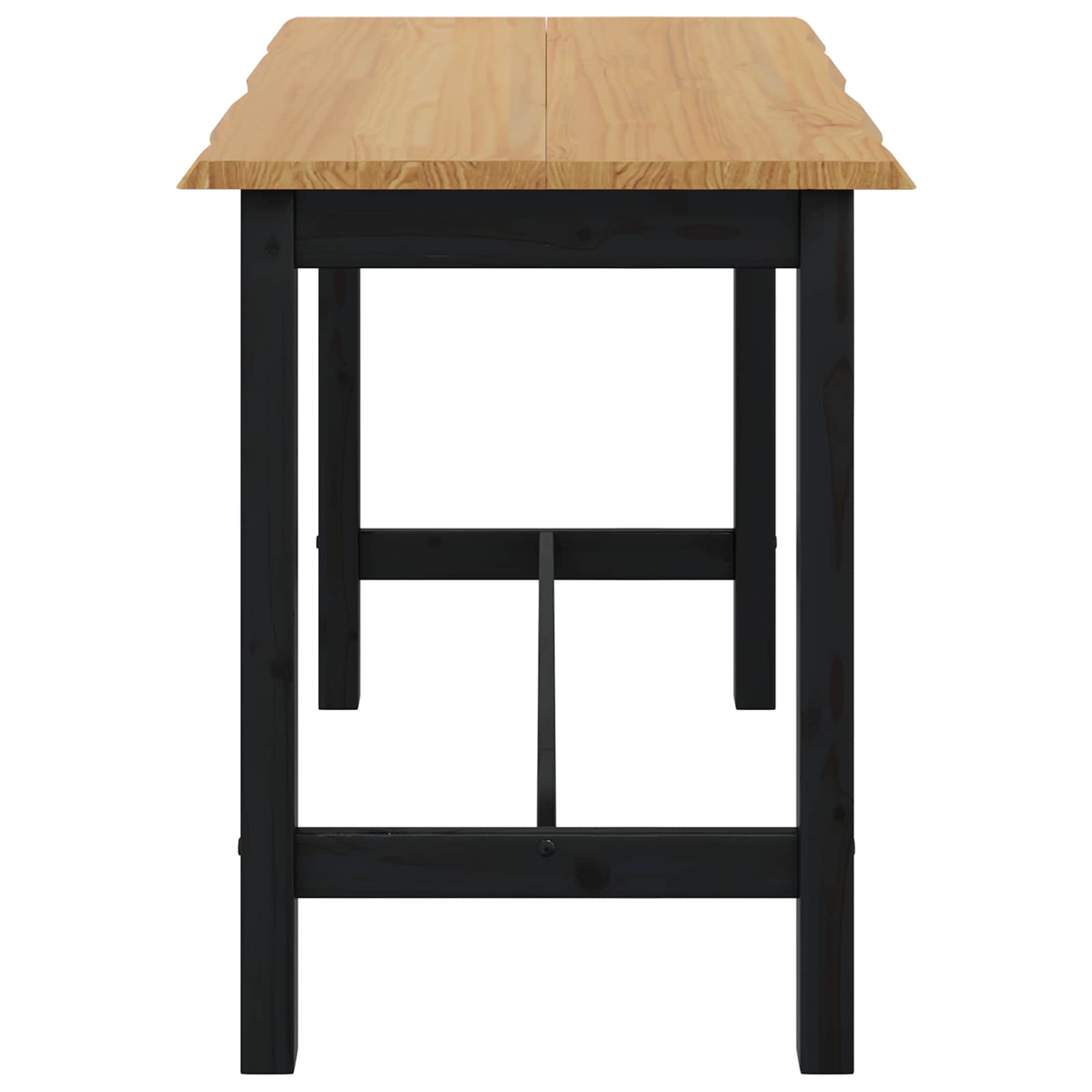 Visoki Bar Sto EKAI Crna 112 x 70 x 91 cm Masivna borovina