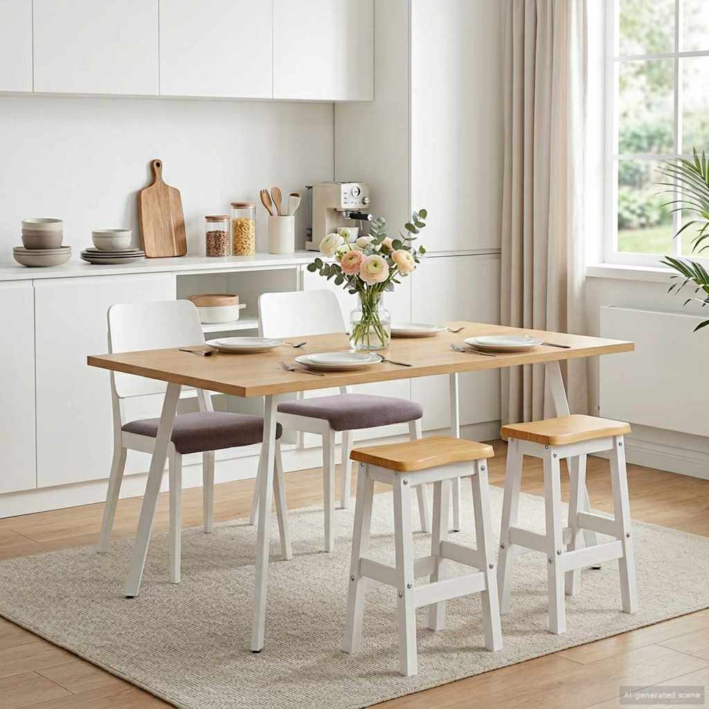 Visoka barska stolica EKAI 2 pcs Bijela 40 x 29 x 63 cm