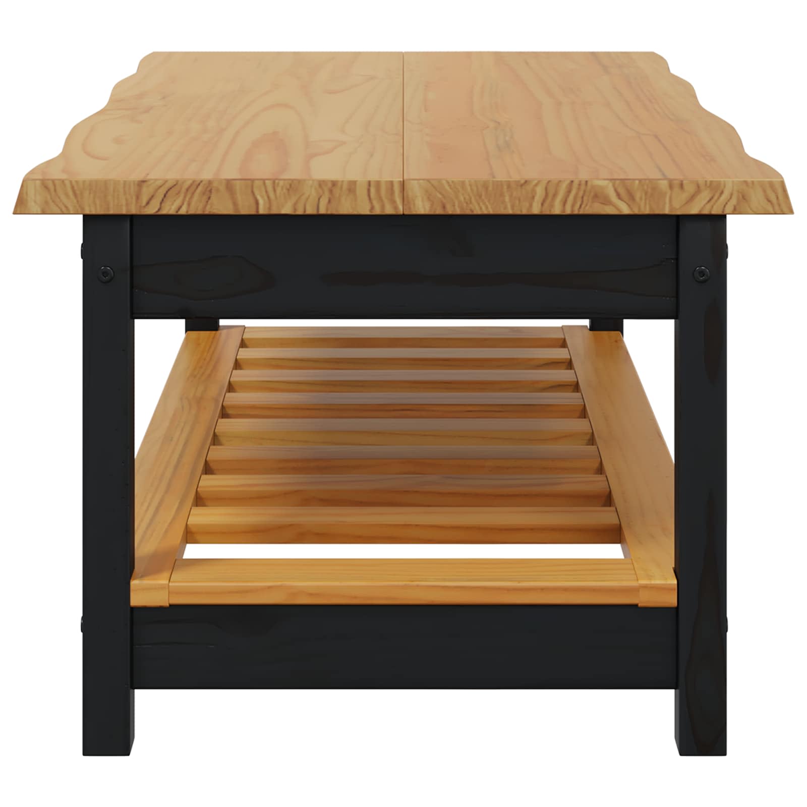 Kava Stol EKAI Crna 100 x 60 x 45,5 cm Masivna borovina