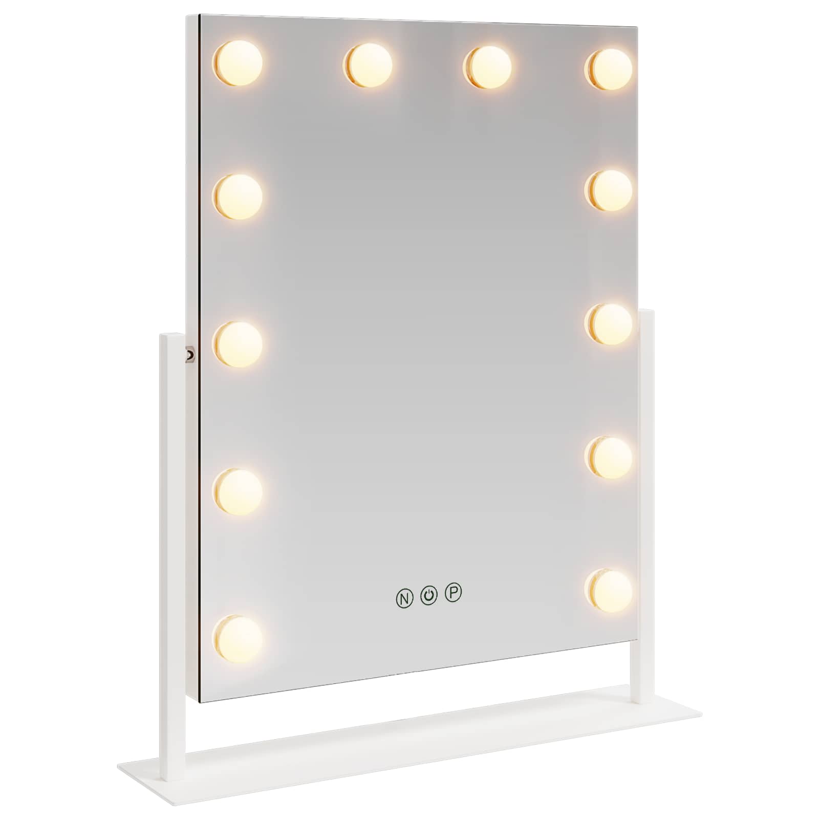 LED Ogledalo za Toaletni Stolić Bijeli 44 x 10 x 53 cm