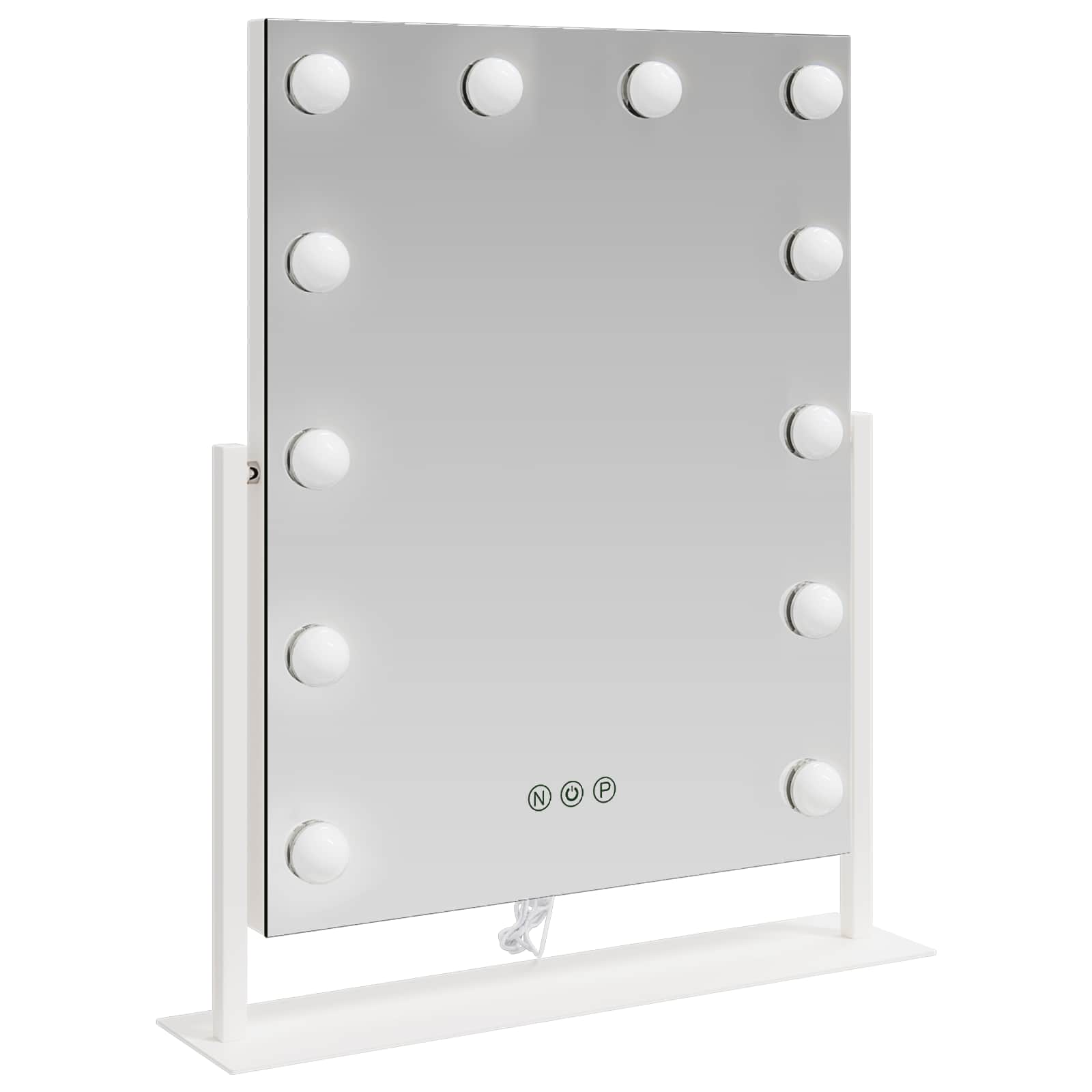 LED Ogledalo za Toaletni Stolić Bijeli 44 x 10 x 53 cm