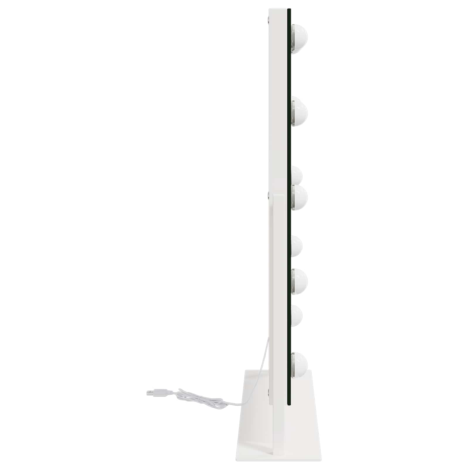 LED Ogledalo za Toaletni Stolić Bijeli 44 x 10 x 53 cm