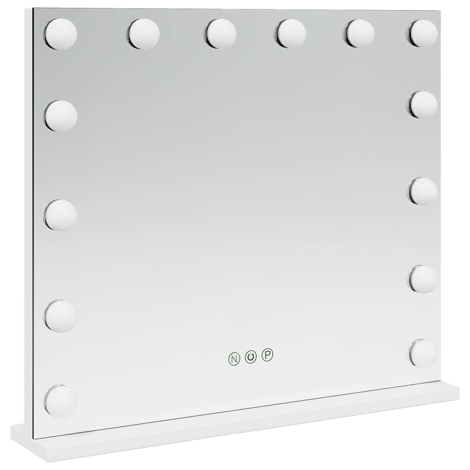 LED Ogledalo za Toaletni Stolić Bijeli 50 x 10 x 44 cm