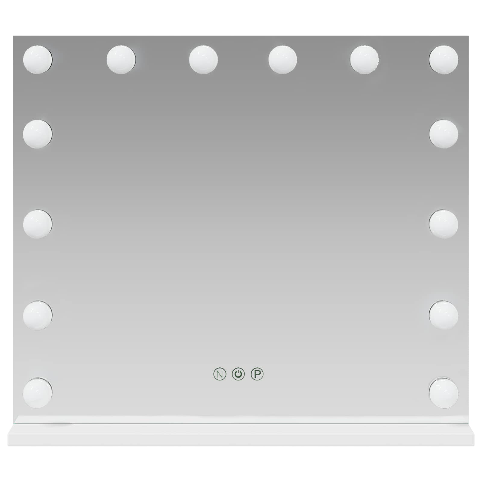 LED Ogledalo za Toaletni Stolić Bijeli 50 x 10 x 44 cm