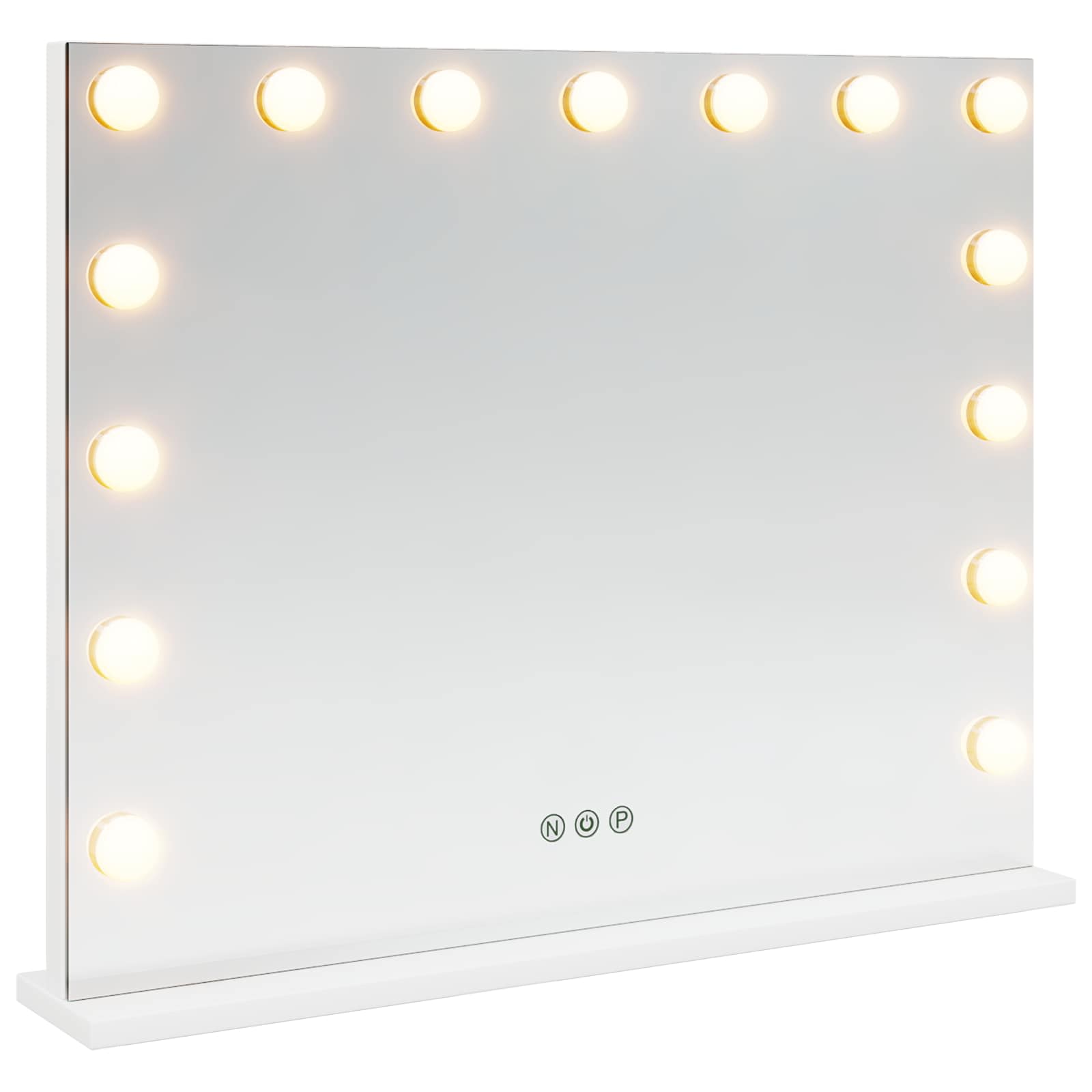 LED Ogledalo za Toaletni Stolić Bijeli 58 x 10 x 47 cm