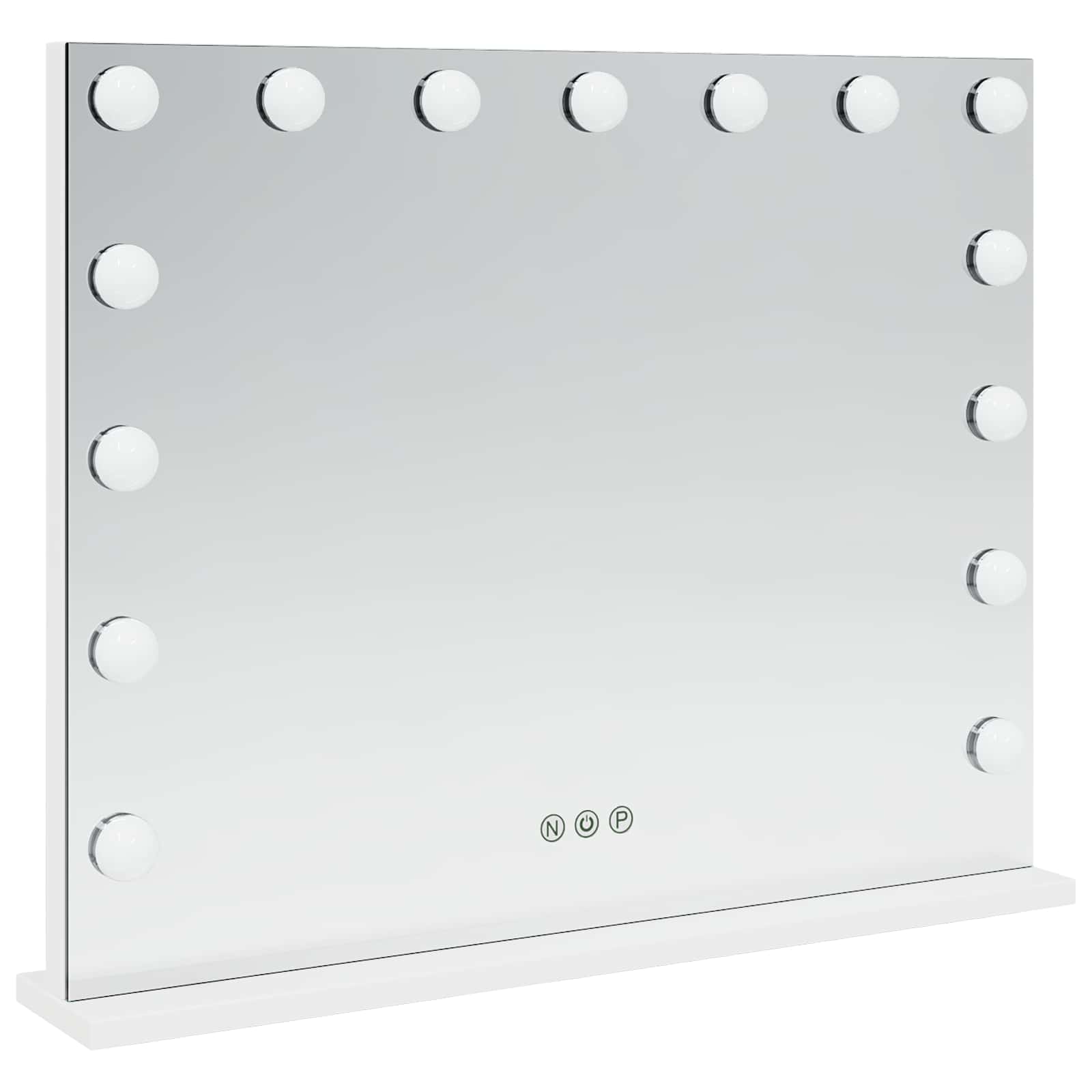 LED Ogledalo za Toaletni Stolić Bijeli 58 x 10 x 47 cm