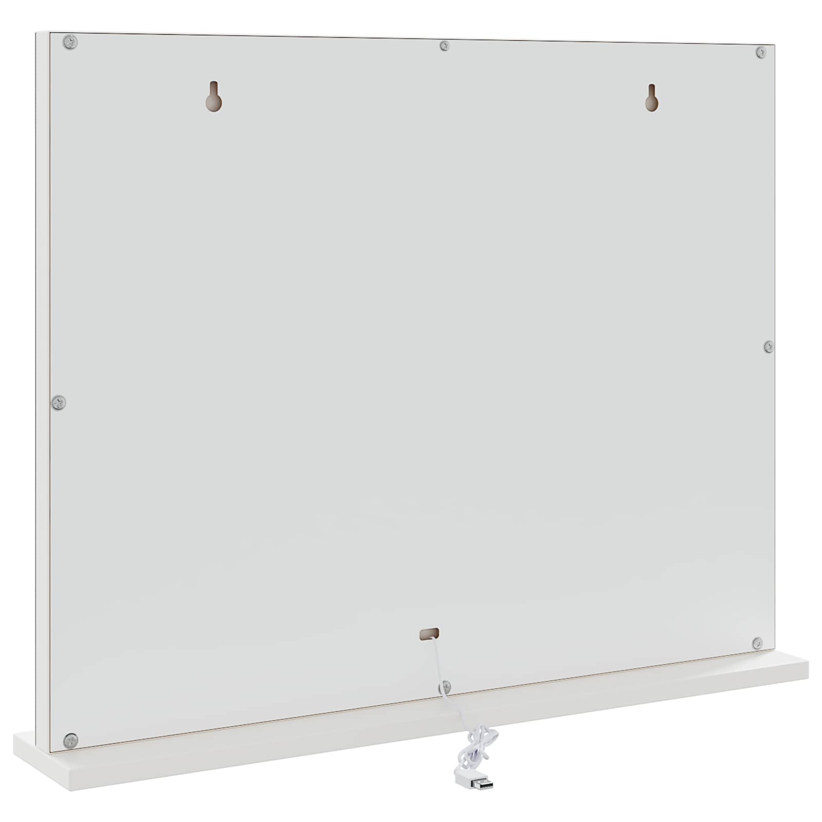 LED Ogledalo za Toaletni Stolić Bijeli 58 x 10 x 47 cm