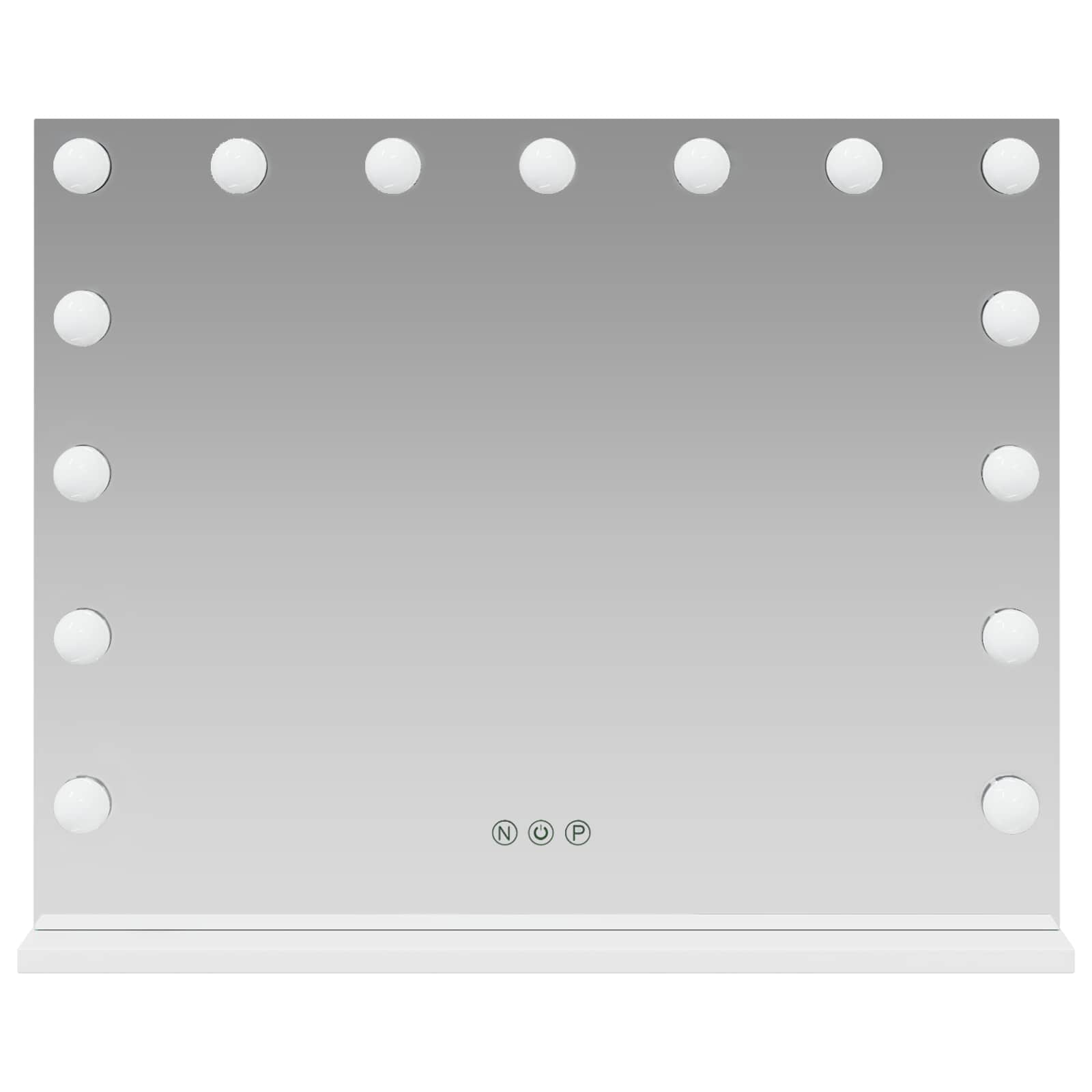 LED Ogledalo za Toaletni Stolić Bijeli 58 x 10 x 47 cm