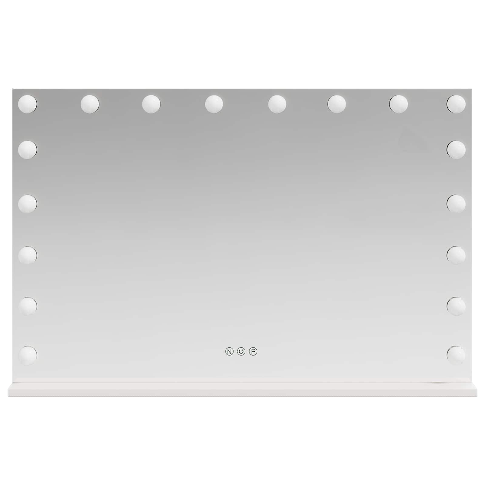 LED Ogledalo za Toaletni Stolić Bijeli 80 x 10 x 52,5 cm