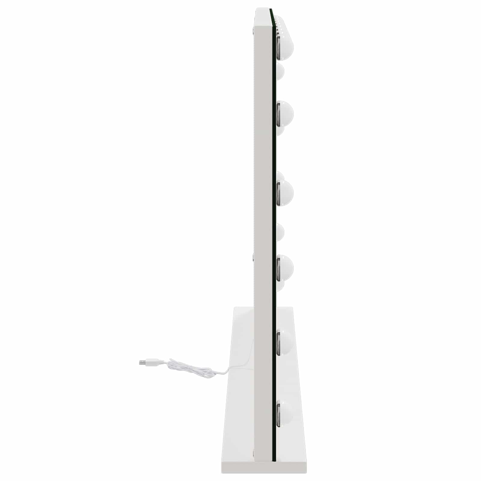 LED Ogledalo za Toaletni Stolić Bijeli 80 x 10 x 52,5 cm